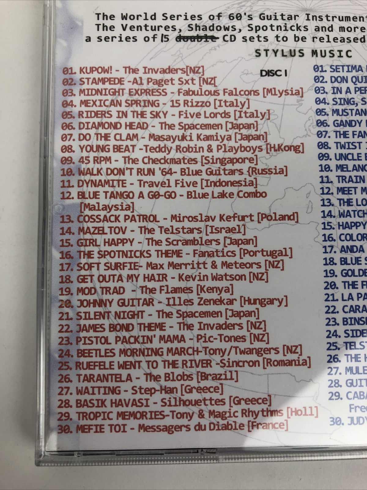 1960's Long Forgotten Rock Guitar Instrumentals from Around the World 2 x CD #5