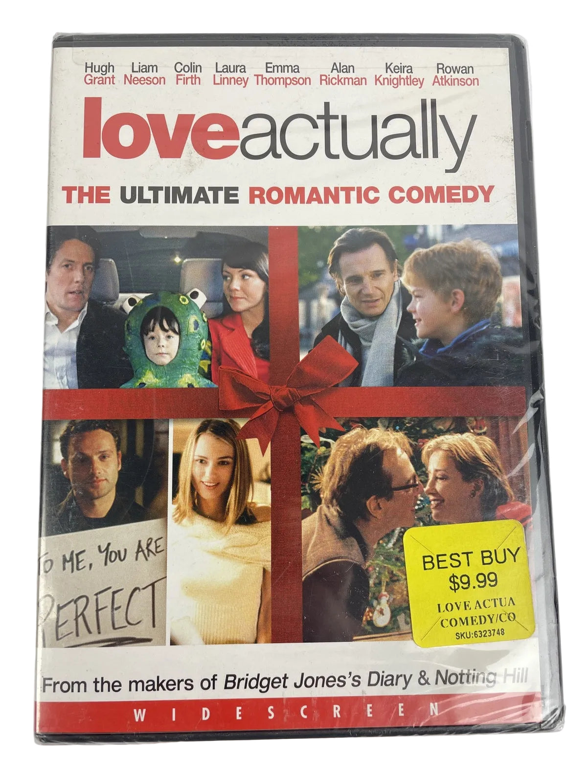 Love Actually DVD Video Hugh Grant Liam Neeson Laura Linley Romantic Comedy NEW
