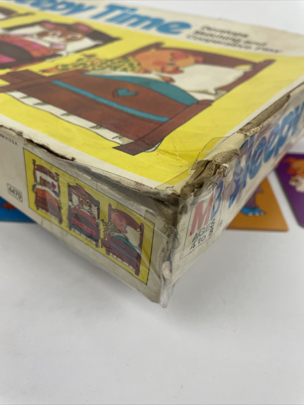 Vintage 1974 Milton Bradley " SLEEPY TIME " Board Game In Box Matching RARE