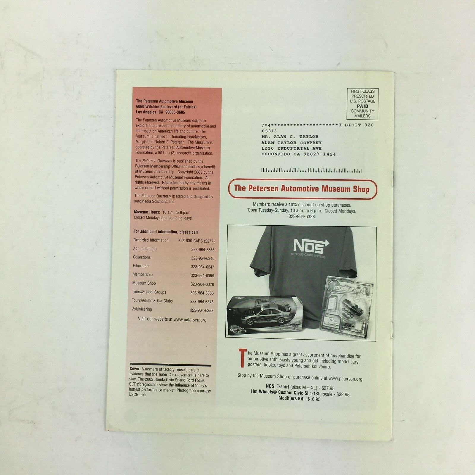 Spring 2003 Vol 7 Petersen Quarterly Tuner Revolution A New Generation of Speed