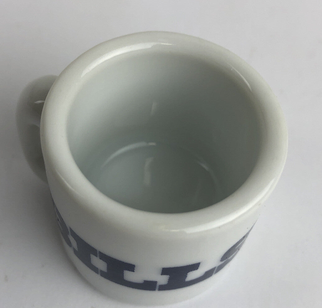 Vintage NFL Mini Coffee Cup Mug Buffalo Bills 1.25" Collectible Miniature
