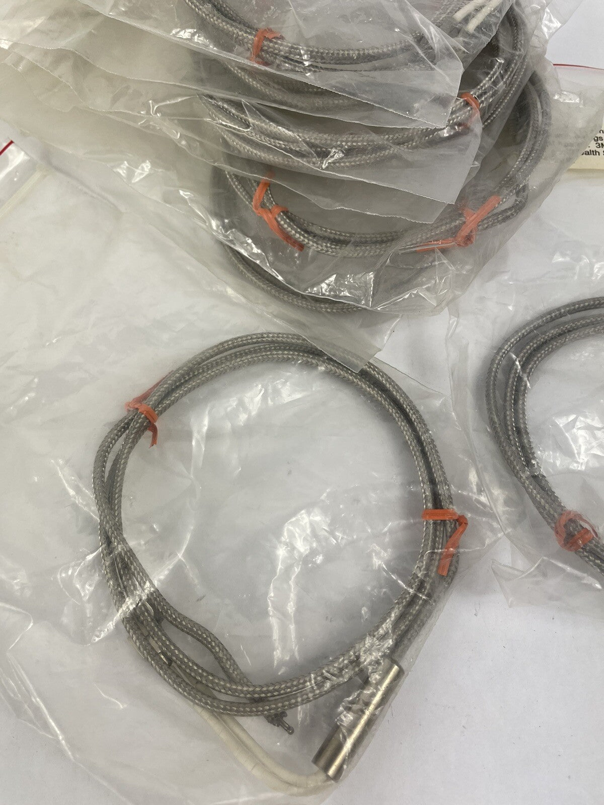 Lot of 8: Omega Over braided Ceramic Fiber Insulated Thermocouples