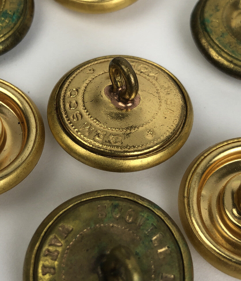 Vintage Mixed Lot of 12 Military US Army Dress Uniform Button WATERBURY CO. +