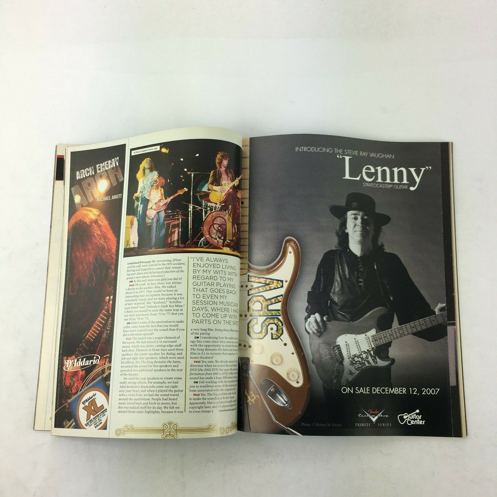 Guitar World Magazine Jimmy Page Led Zeppelin Rising Lenny Strat Stevie Ray