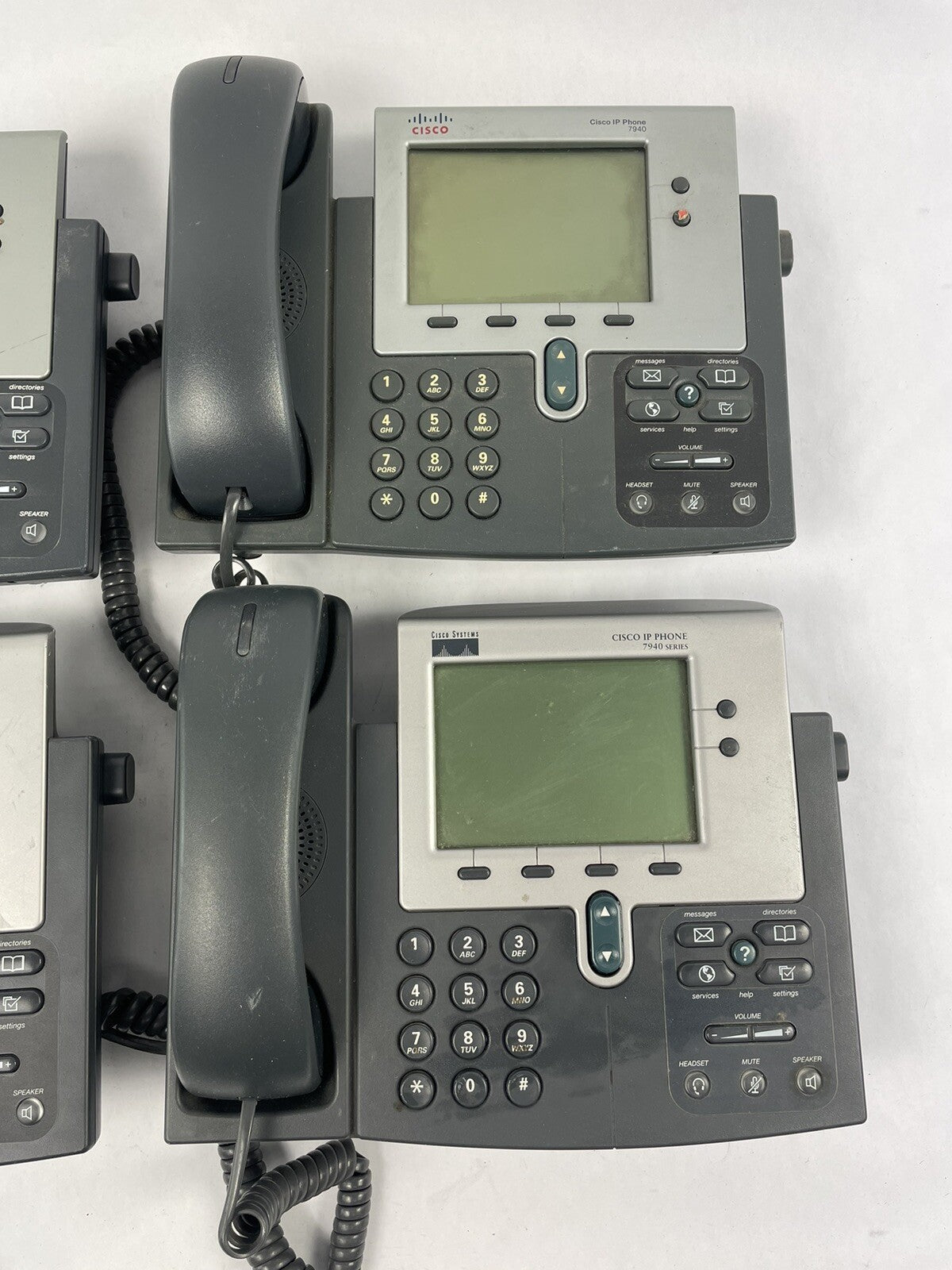 Lot 4- Cisco 7940 G IP VOIP Phone | CP-7940G | w/ Handset | 7900 Series