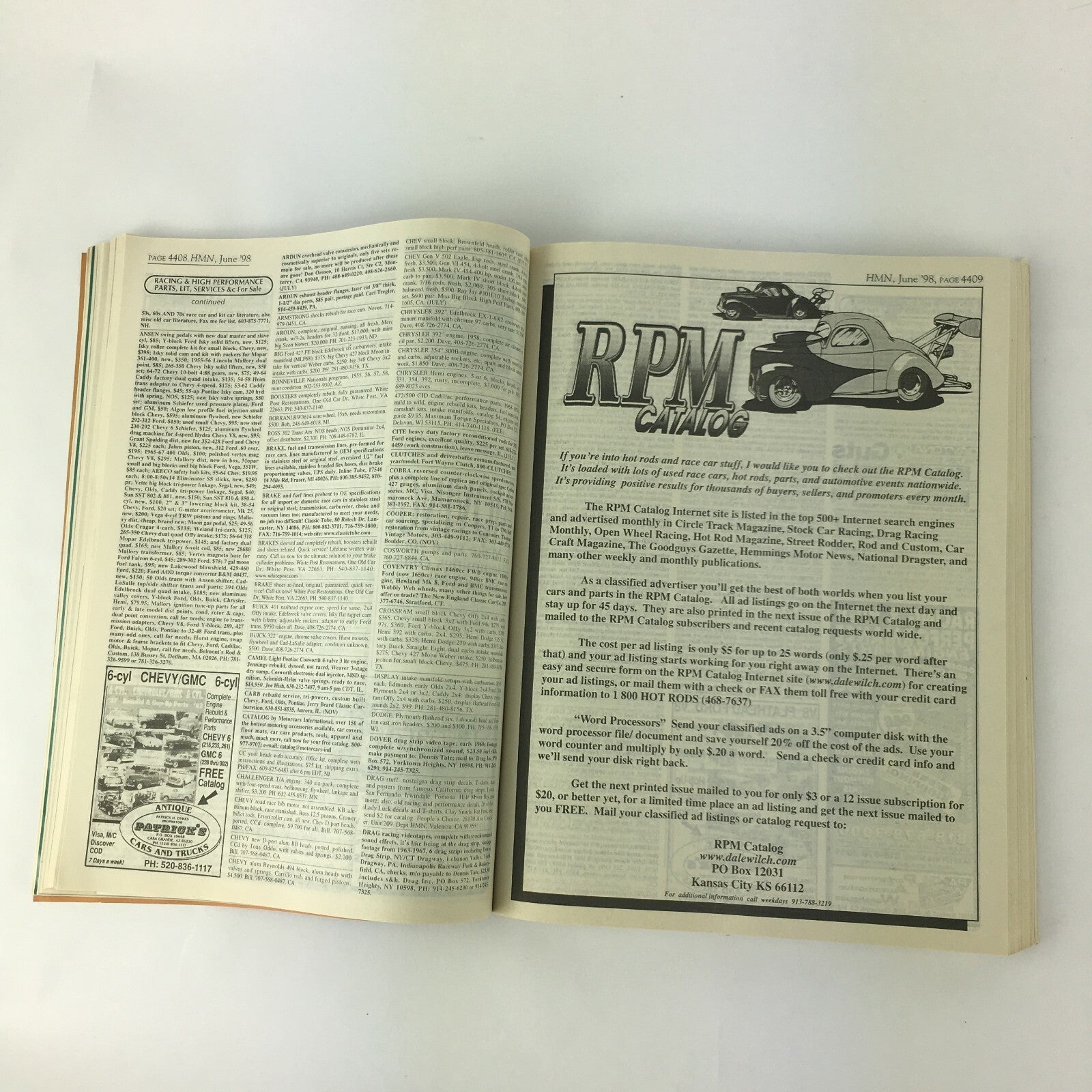 June 1998 Hemmings Motor News 1966 Mustang 1940 Buick 1936 Dodge Antique Vintage
