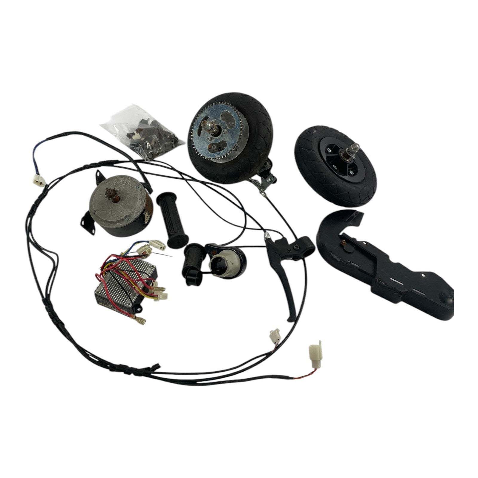 Razor E150 Electric Scooter Motor 24V Tire Assembly, Front Wheel, Brakes (kit 1)