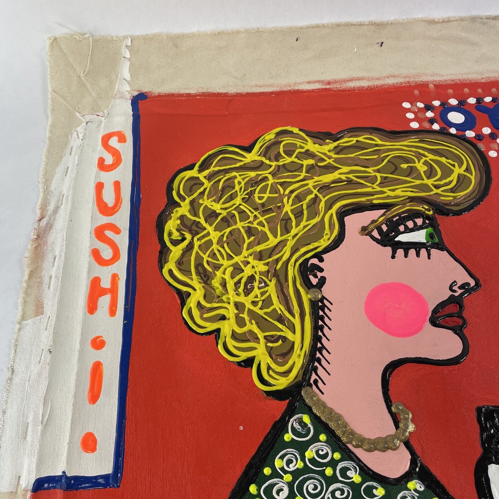 Fernando FER Sucre original oil paintings on canvas with hand-painted skateboard deck set.