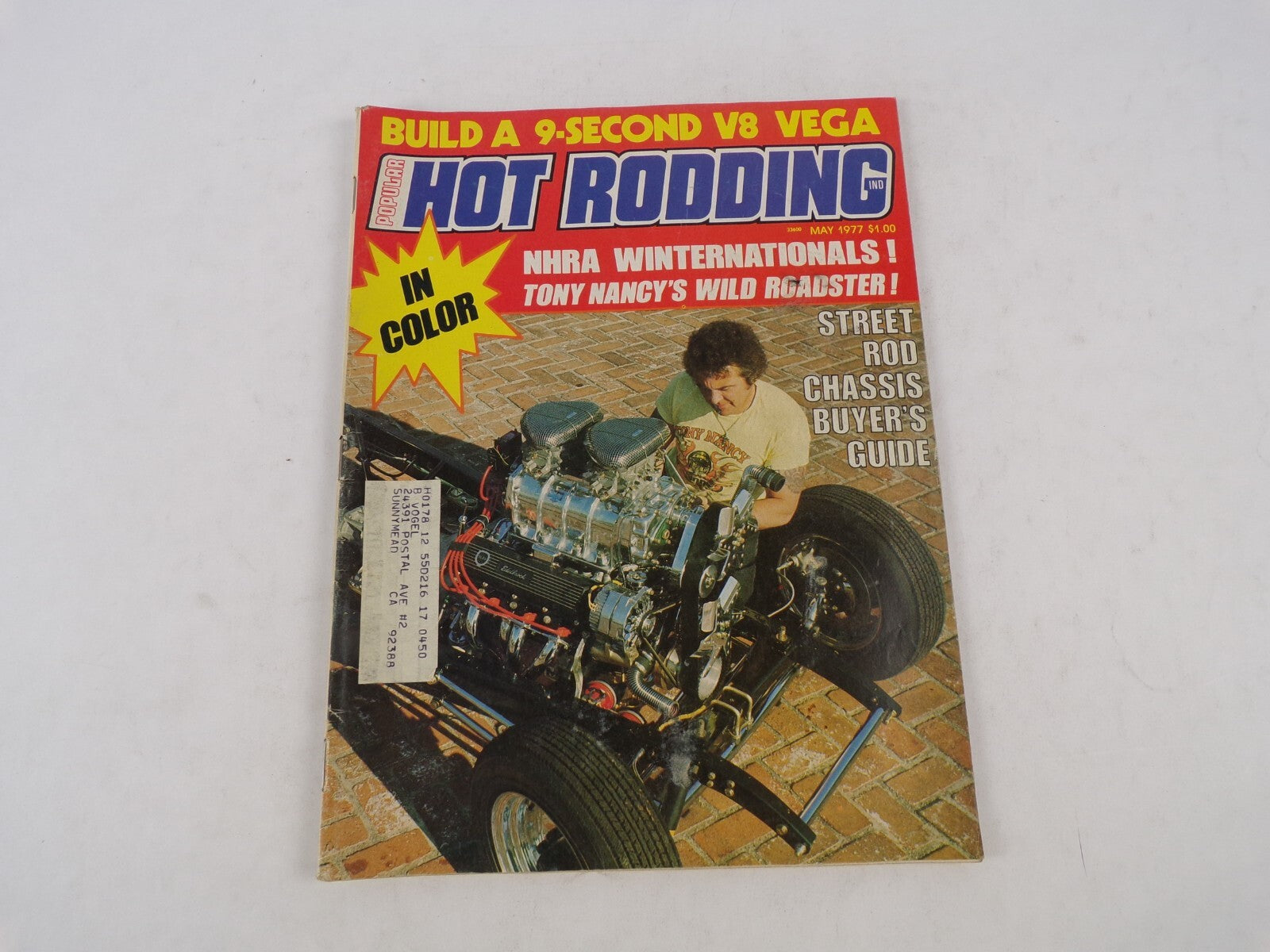 May 1977 Hot Rod Magazine Build A 9-Second V8 Vega NHRA Winternationals! Tony Na