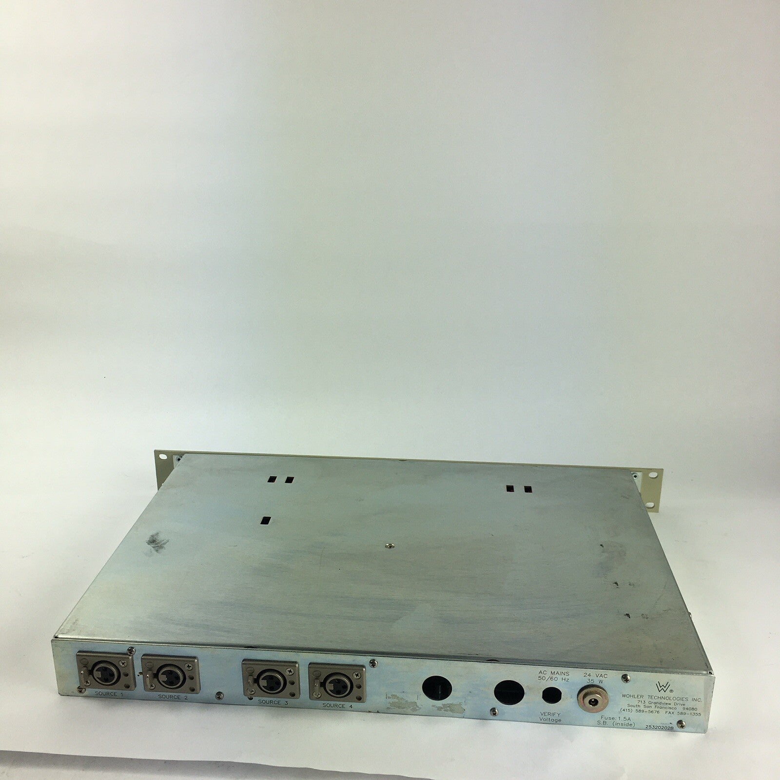 Wohler AMP-1A Stereo Analog Audio Confidence Monitor Amplifier Speaker Panel 1U