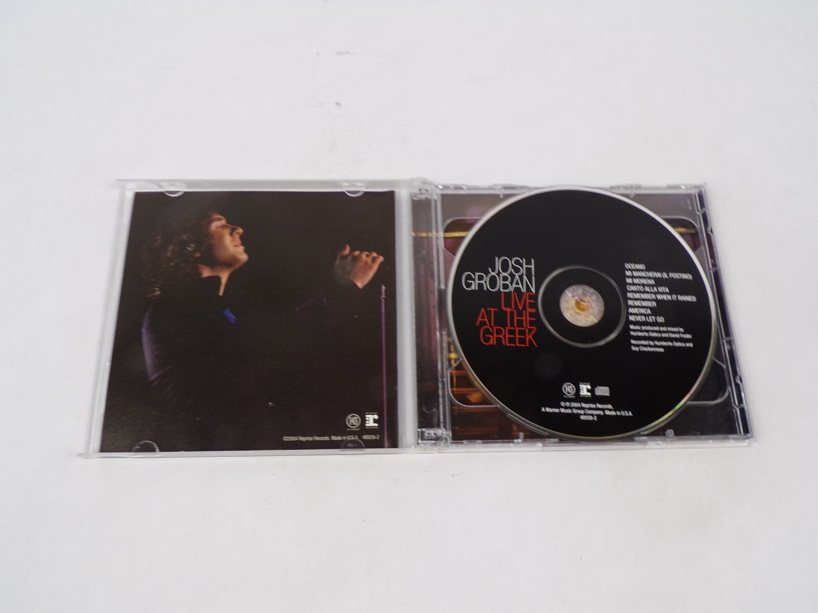 Josh Groban Live At The Greek Oceano Per Te Caruso You Raise Me Up CD#68