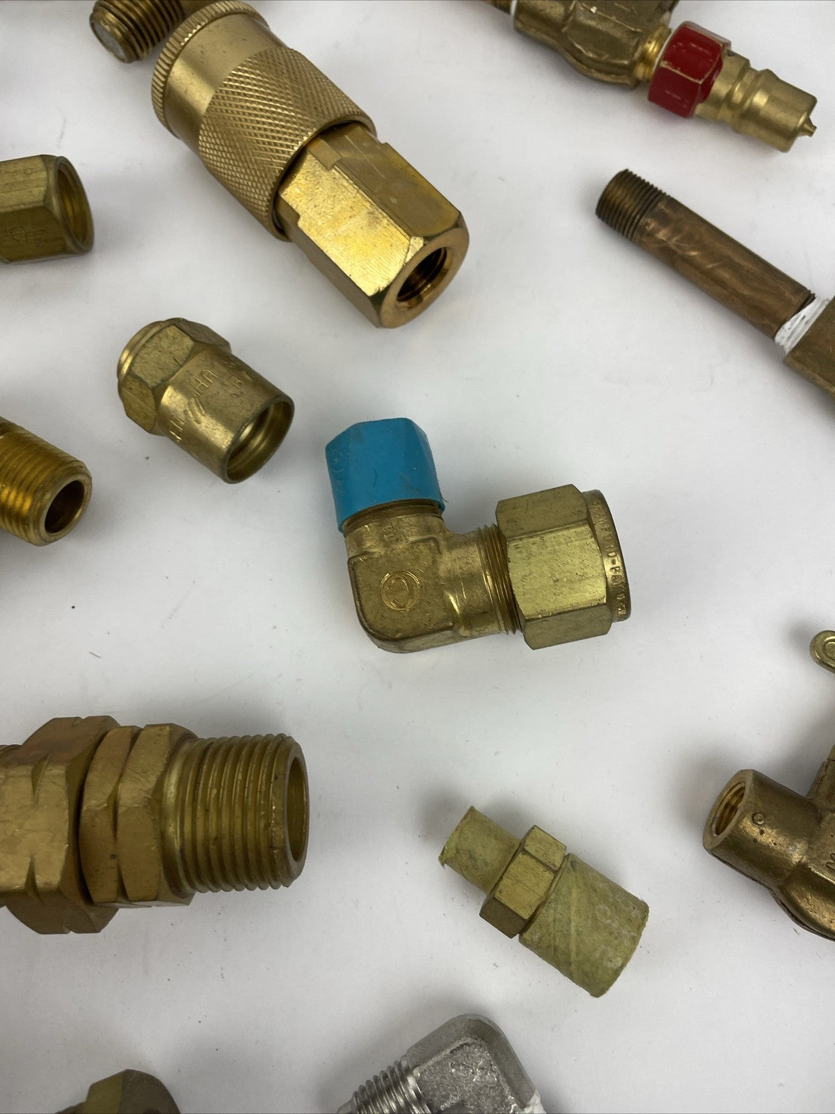 Campbell Hausfeld brass couplers ball valves connections lot steampunk