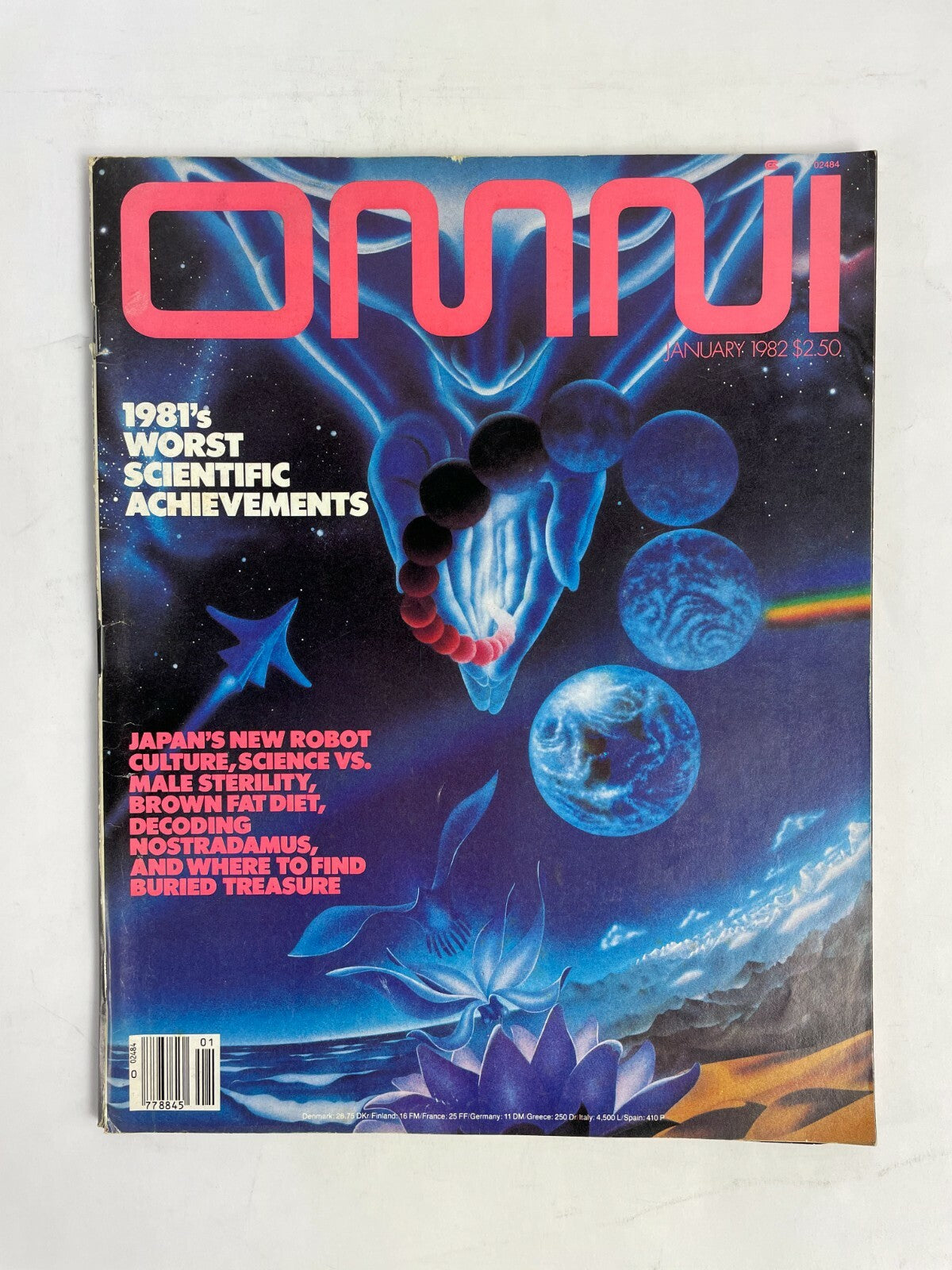 January 1982 Omni Magazine Japans New Robot Culture Male Sterility Nostradamus