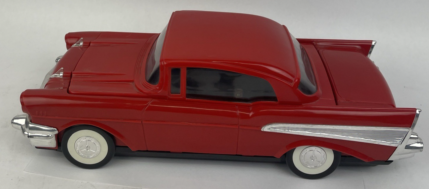 Vintage SOLIDEX V1957A 57 Chevy Car Red VHS Video Cassette Rewinder VGC