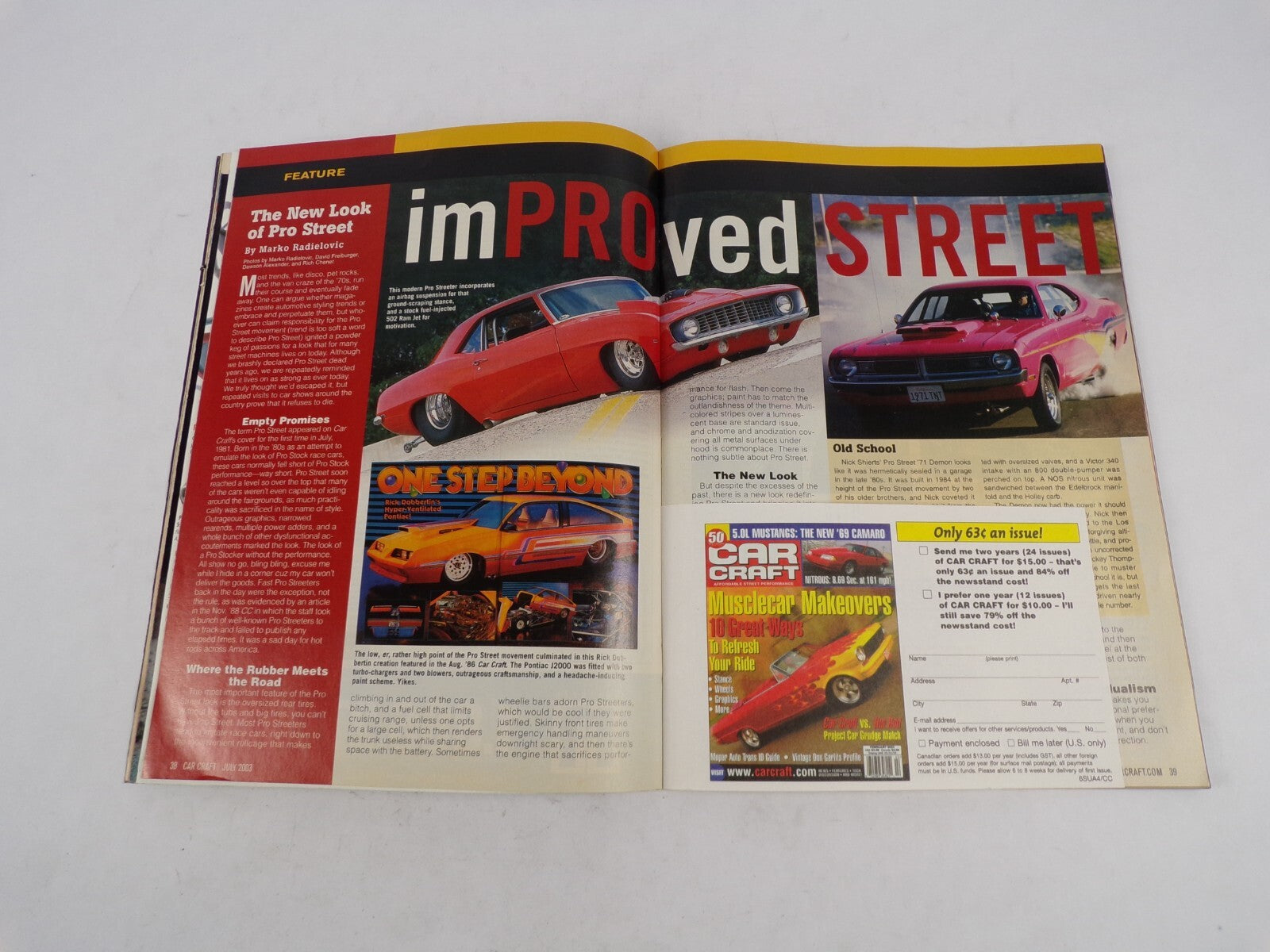 July 2003 Car Craft Pro Street Is Back Bigger & Bolder Than Ever 400hp Ford 302