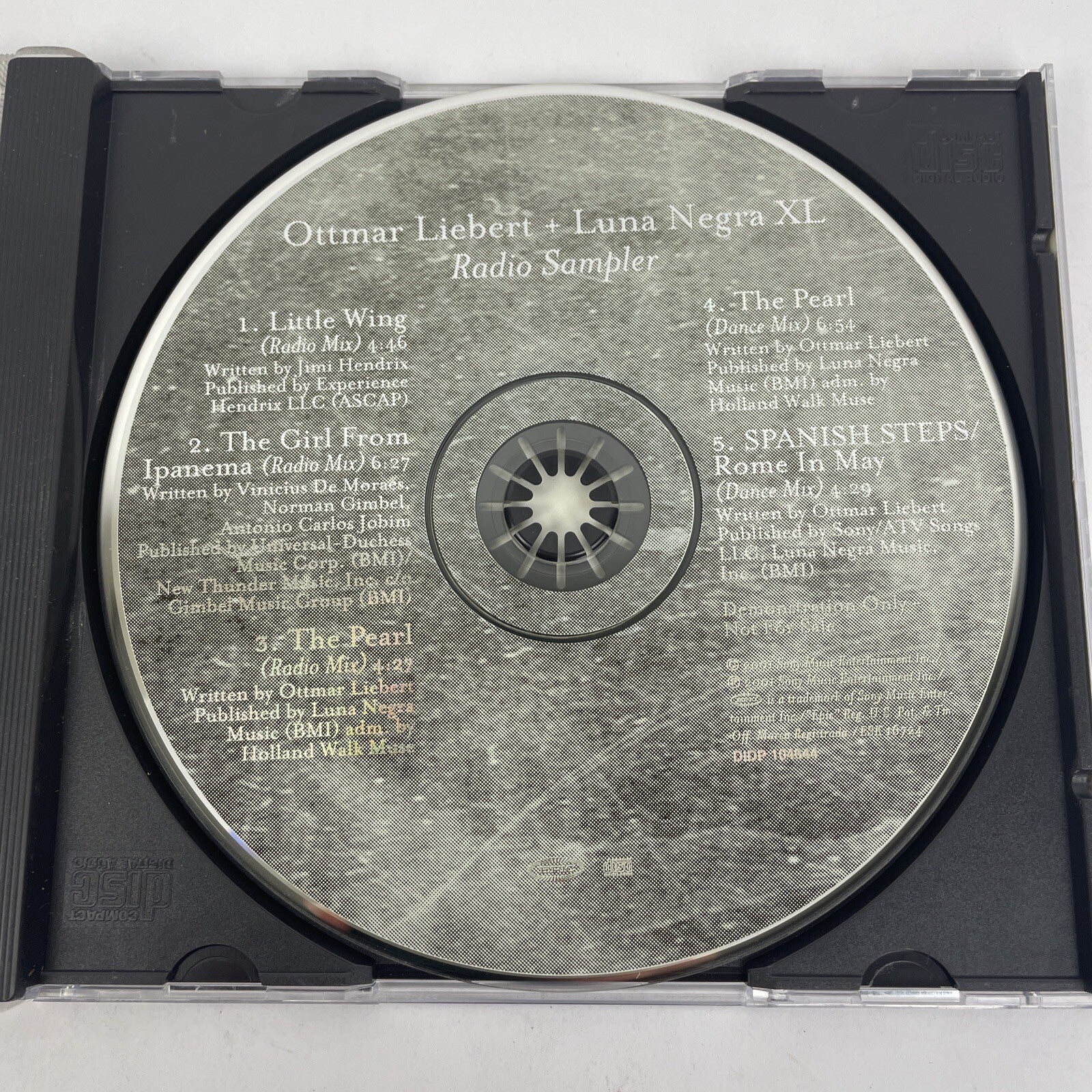 Ottmar Liebert + Luna Negra -Radio Sampler Digital Audio CD - 2000 Sony Music