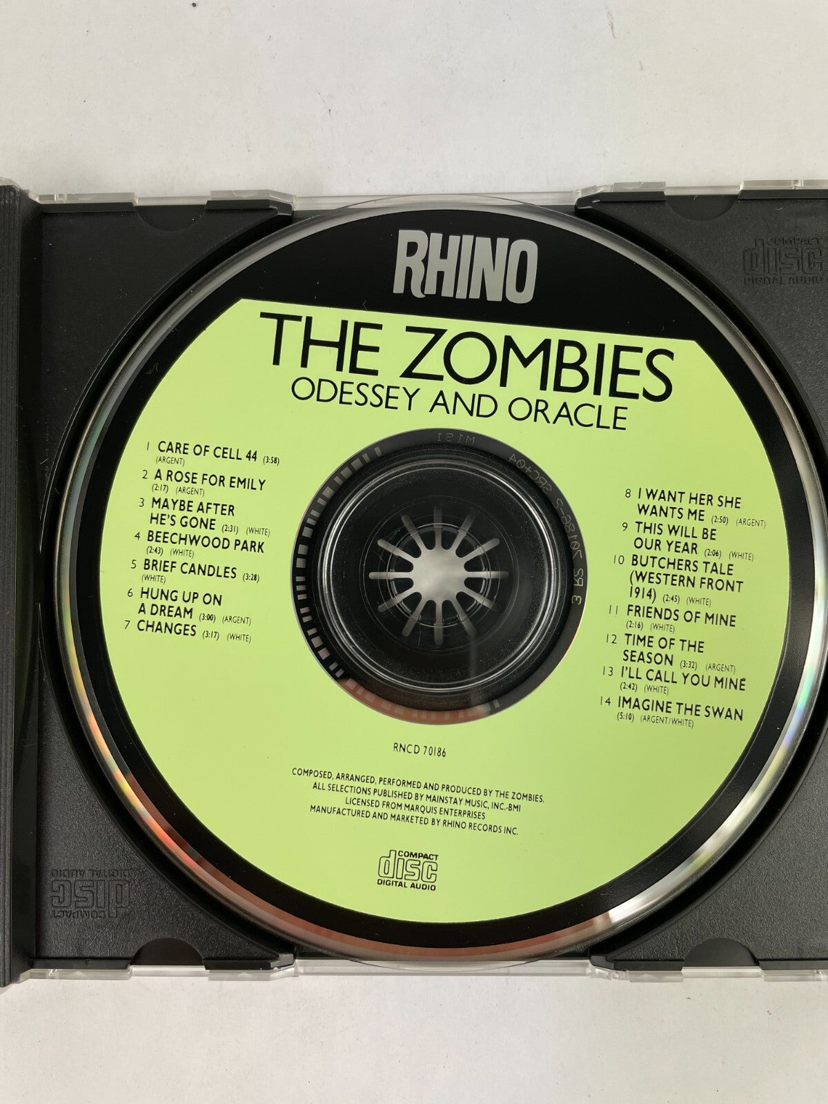 Rhino The Zombies Odessey And Oracle CD #4