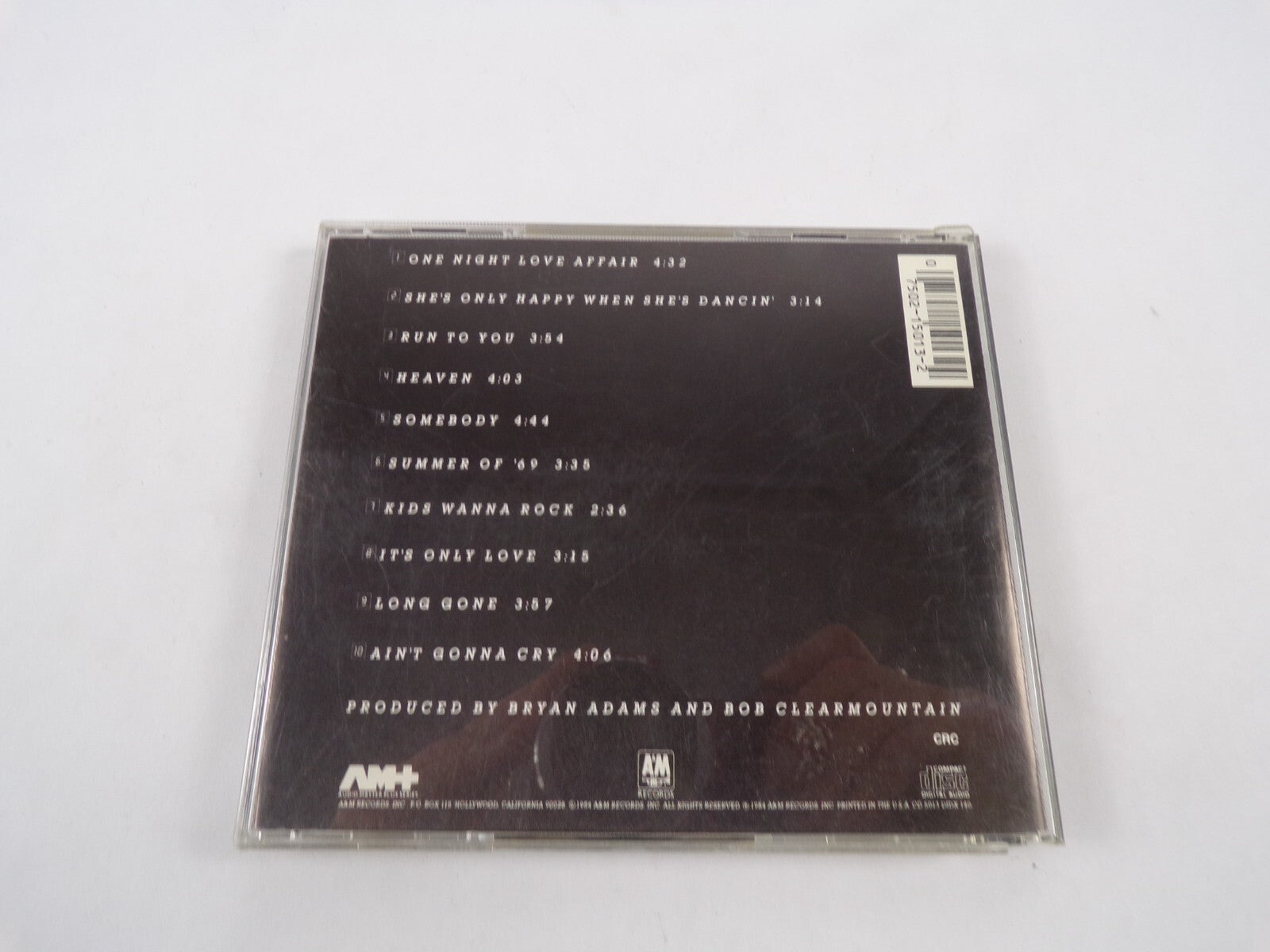 Bryan Adams Reckless One Night Love Affair She's Only Happy When She's Run CD#45