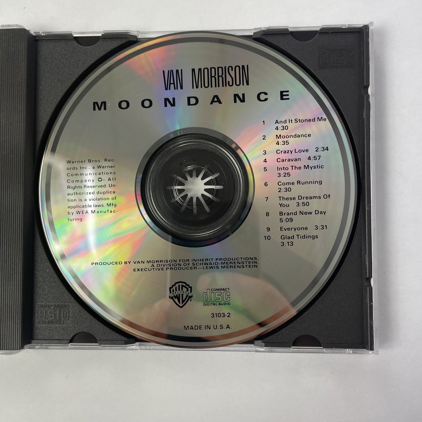Van Morrison - Moondance (CD, Jan-1986, Warner Bros.) #17