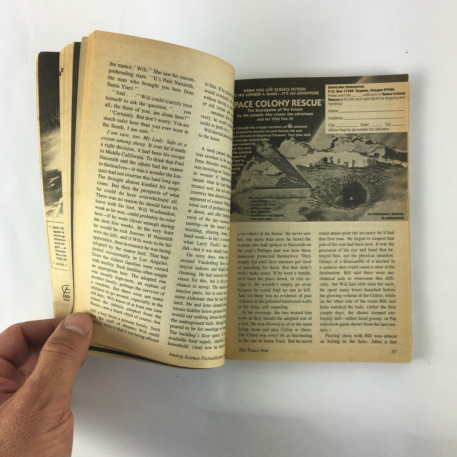 May 1984 Analog ScienceFiction Fact Magazine Vernor Vinge The Peace War Joseph H