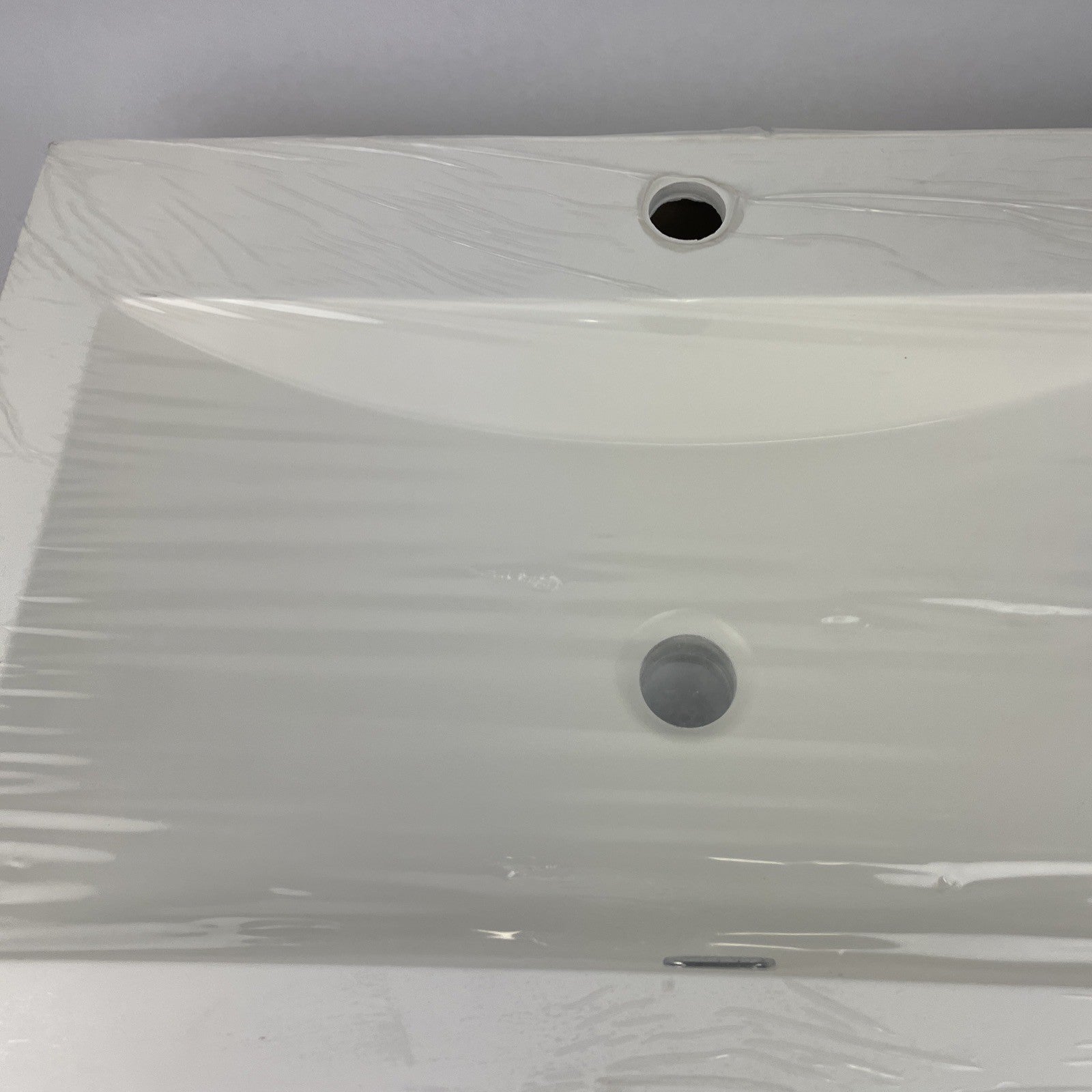 NEPTUNE PRODUCTS 28" x 17" White Drop-In Bathroom Sink Ceramic Rectangle White