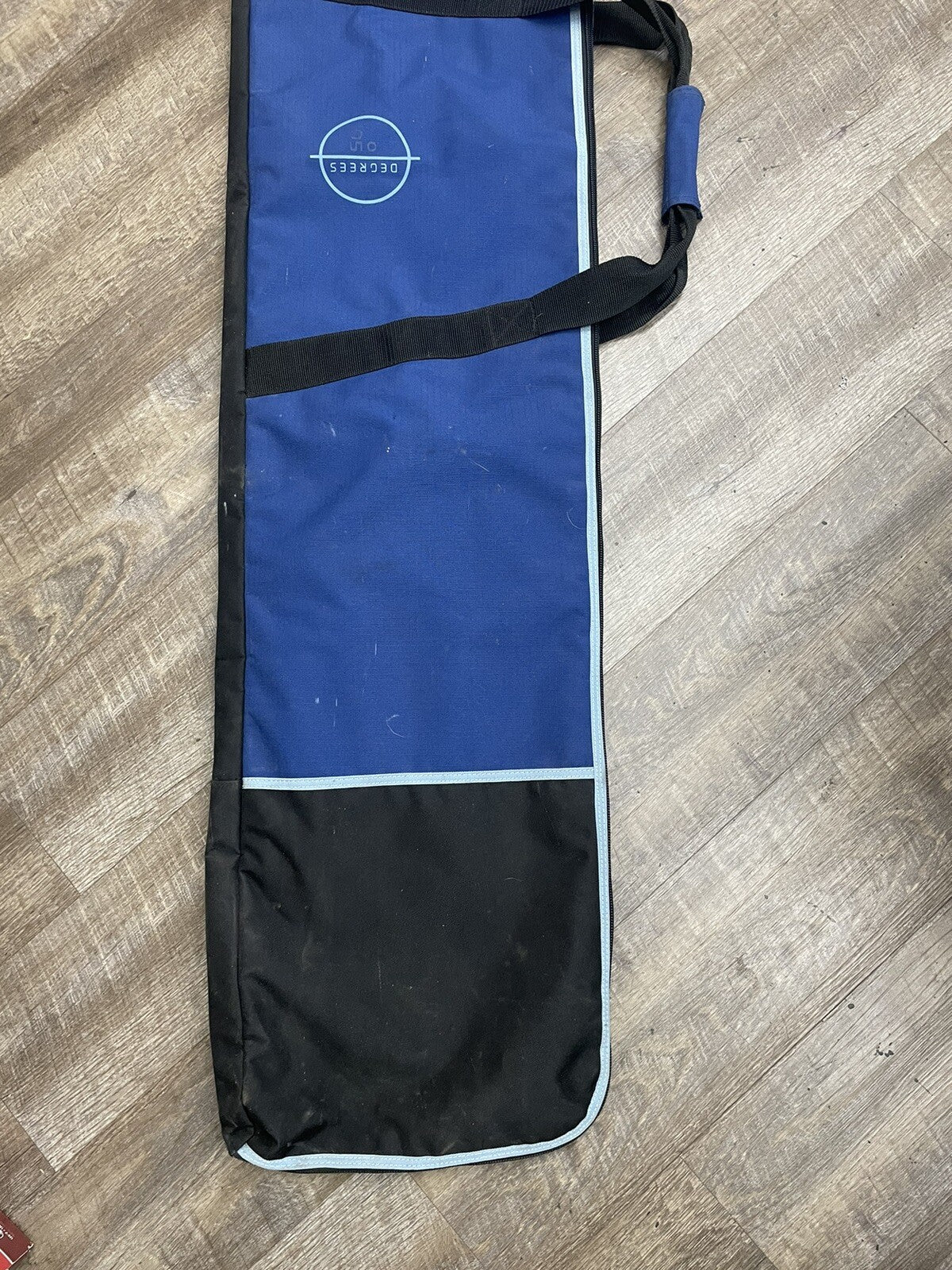 Meridien 105 Degree heavy duty padded insulated black ski travel bag for ski equipment storage and transport
