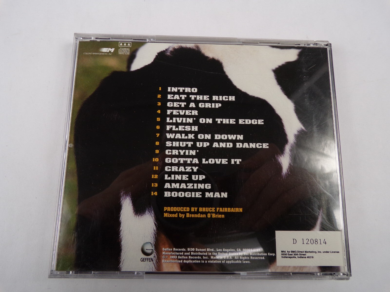 Aerosmith Get A Grip Fever Cryin' Crazy Amazing Flesh Line Up Boogie Man CD#58