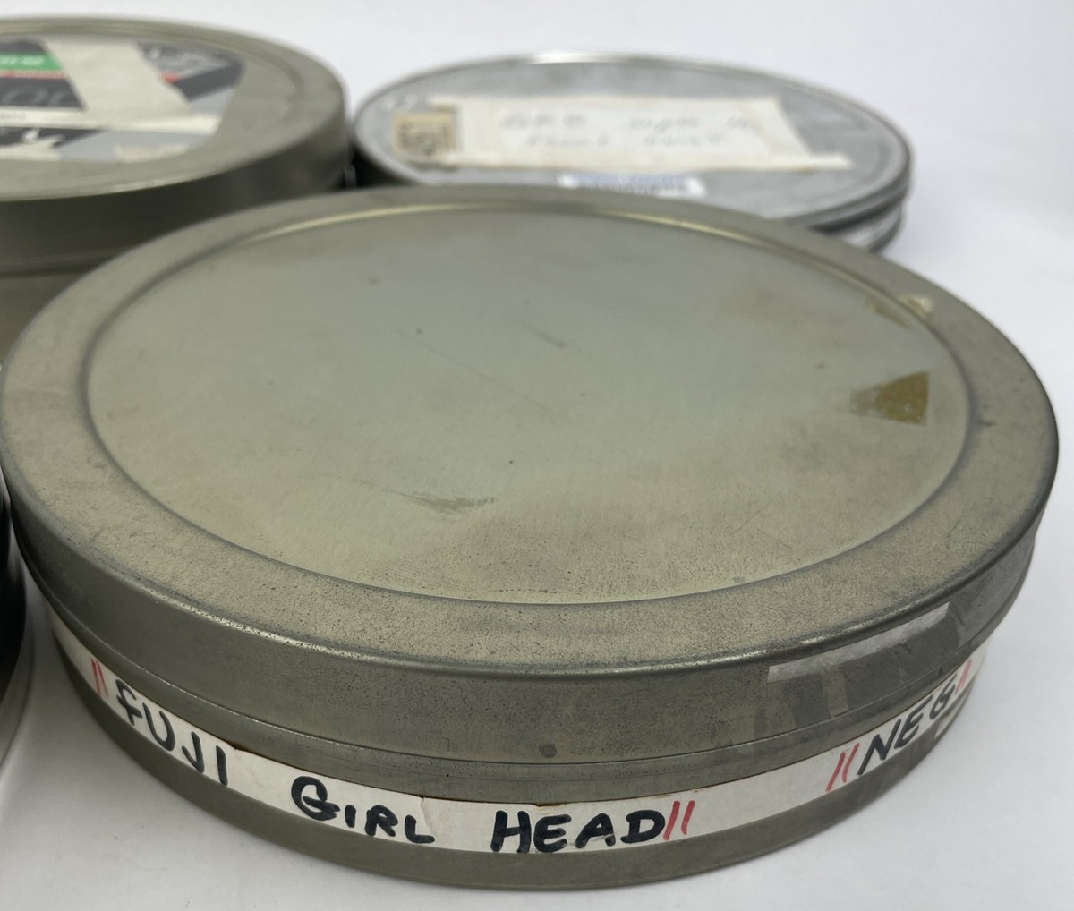 Vintage 35mm Empty Film Can Canister For Reel Storage Movie Prop Etc Lot Of 5