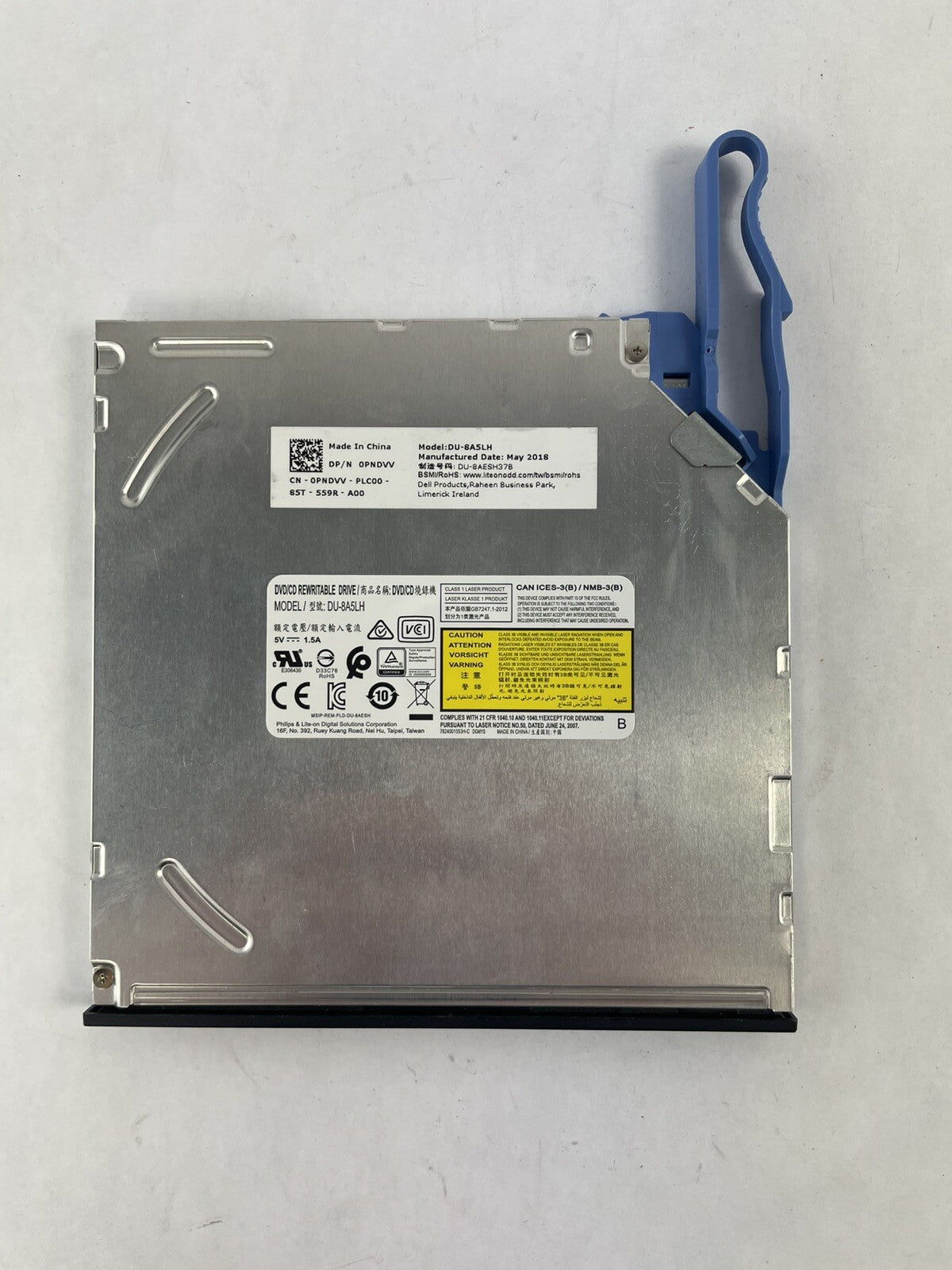 DVD/CD Rewritable Drive DU-8A5LH W/Bezel 0PNDVV