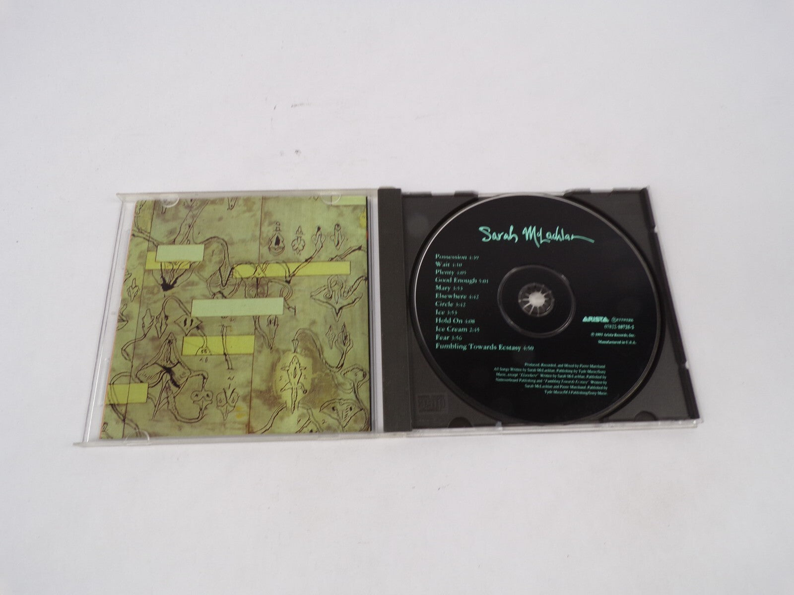 Sarah Mclachlan Fumbling Towards Ecstasy Possession Wait Plenty Good EnougCD#67