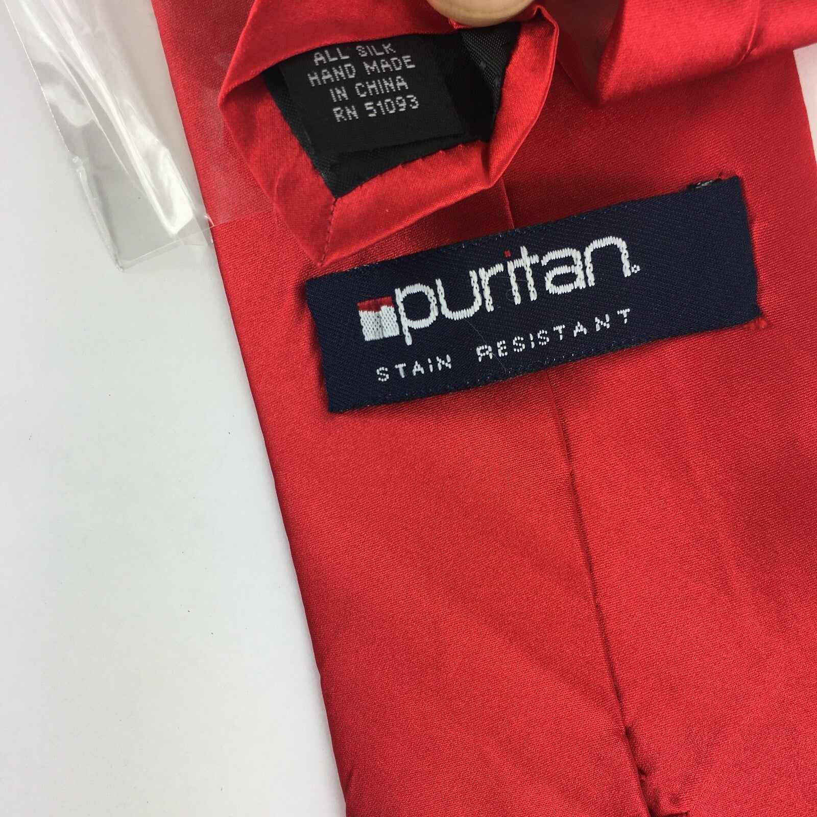 Genuine Puritan 100% Silk Handmade Stylish Formal/Casual Tie Cherry Red