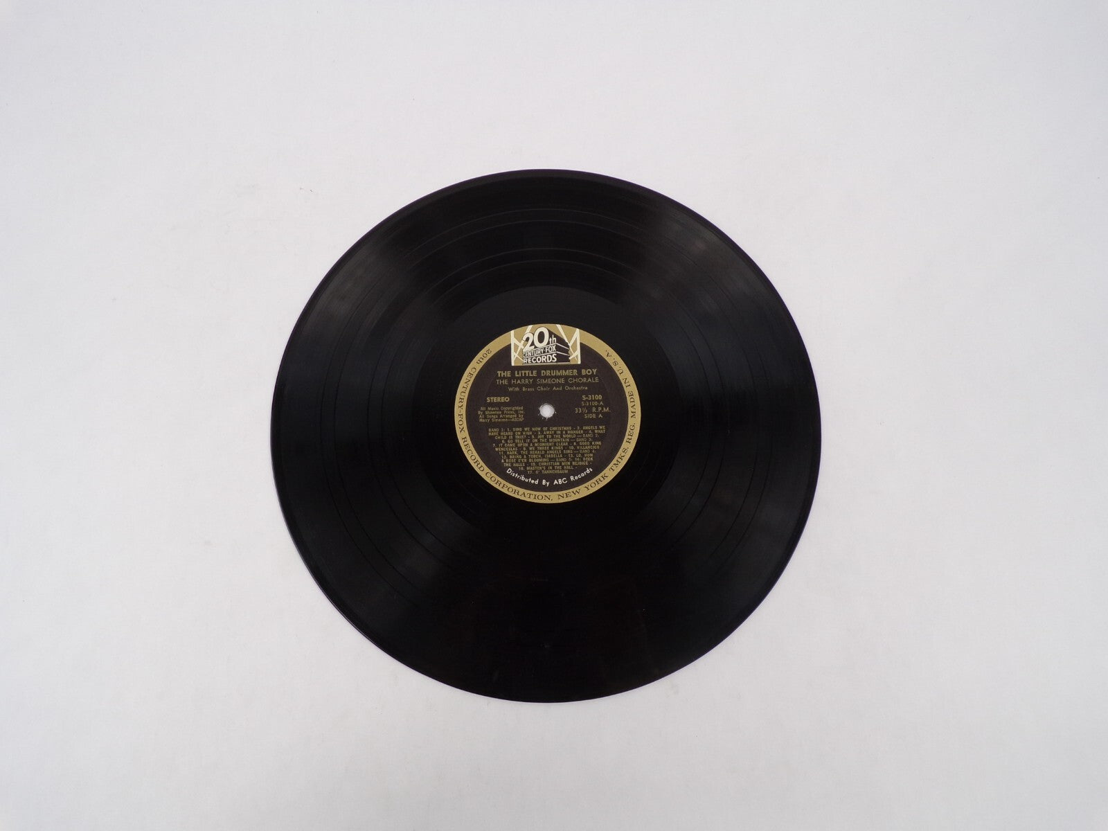 The Little Drummer Boy A Christmas Festival The Harry Simeone ChoaleVinyl Record