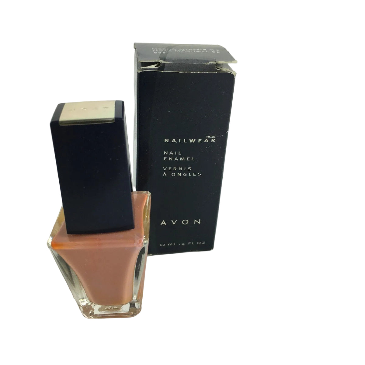 Avon Nailwear Mocha Shimmer nail enamel in Moka Miroitant shade