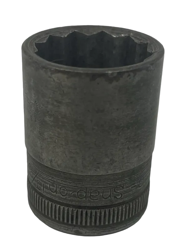 Snap On Vintage 1/2" Drive 13/16" 12PT Shallow Chrome Socket SW260 Made In USA
