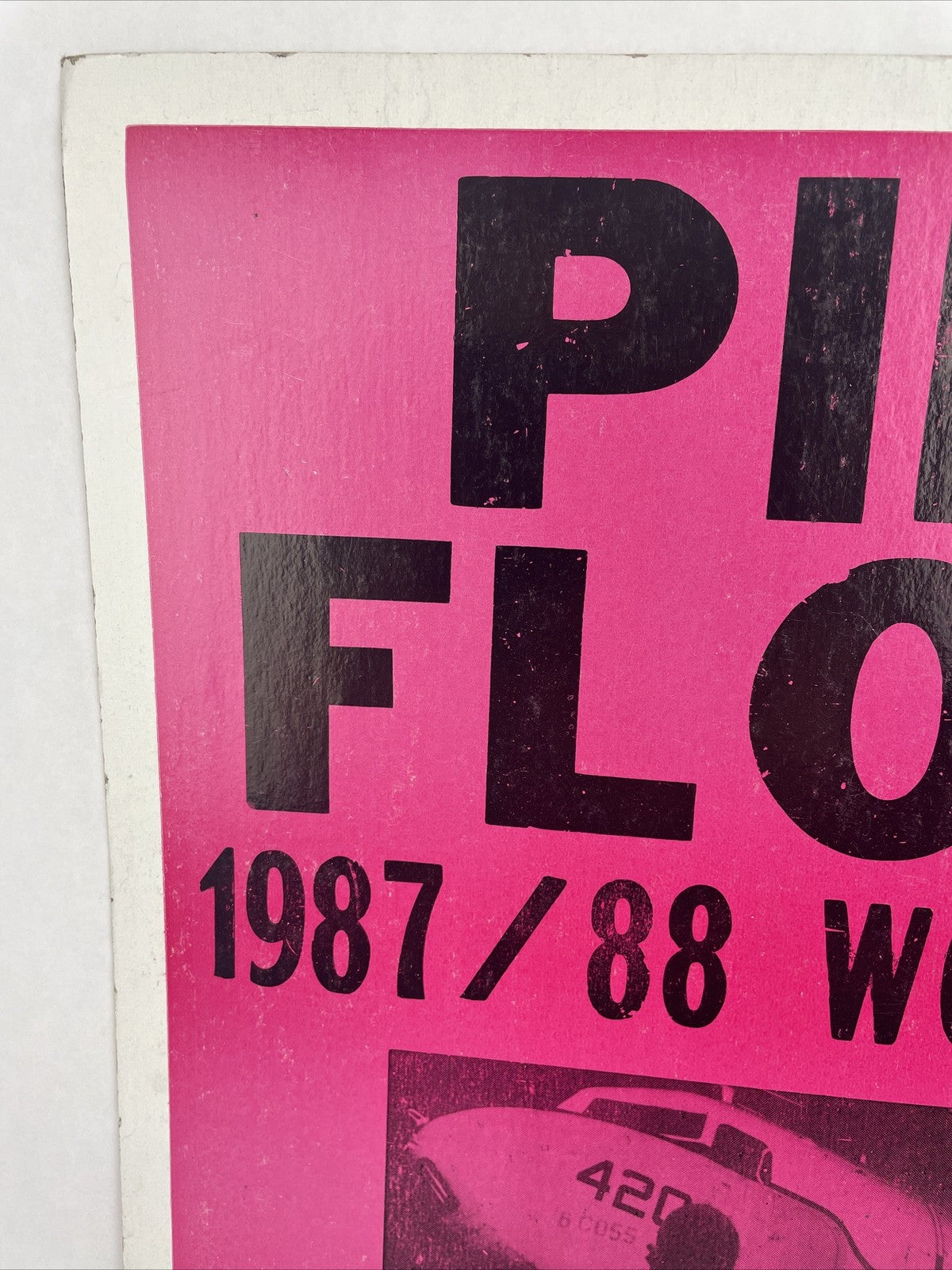 Vintage Pink Floyd Concert Poster July 4-7 1987 Las Vegas Nv. Authentic Handbill