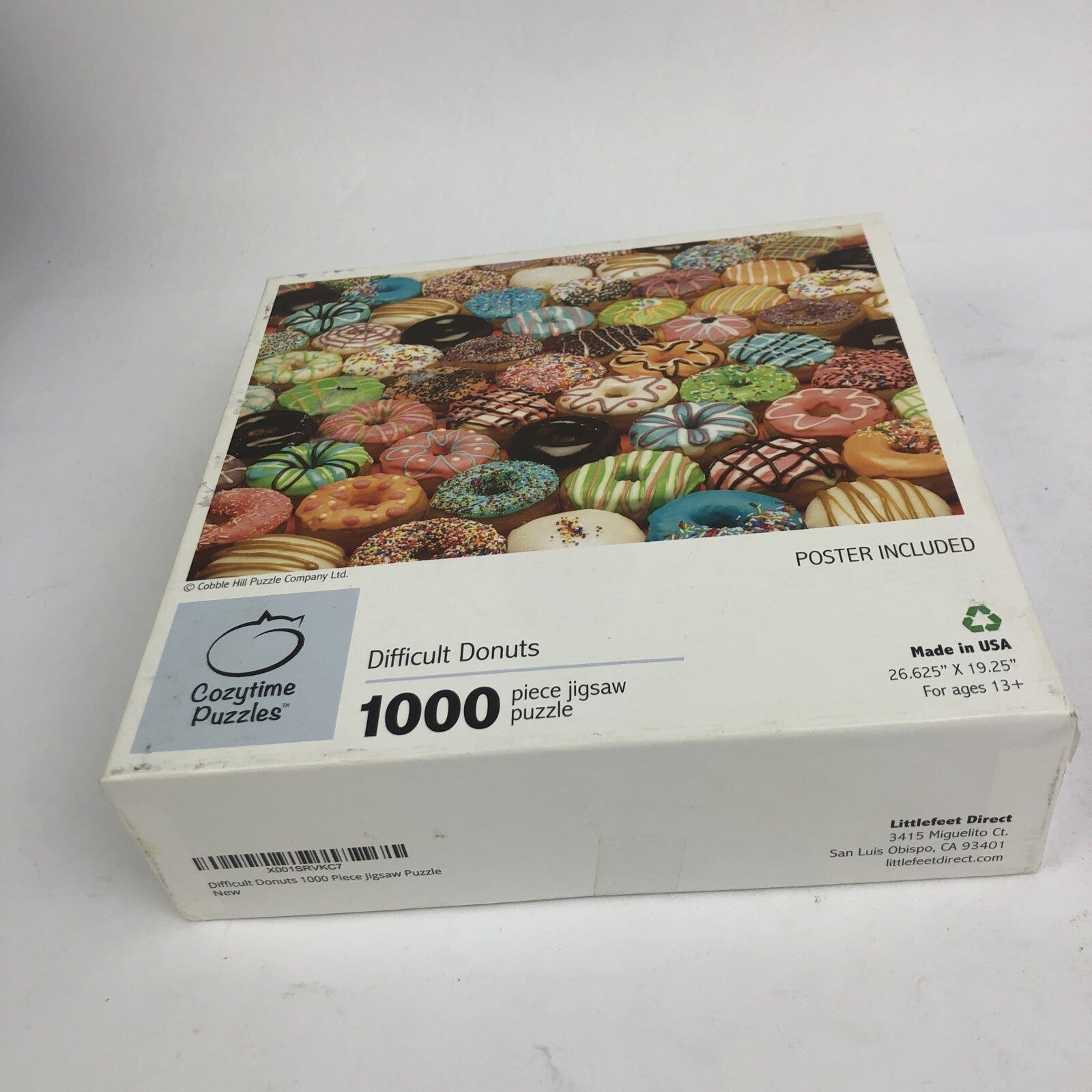 Difficult Donuts 1000 Piece Jigsaw Puzzle by Colorcraft Puzzles - COMPLETE LOOK
