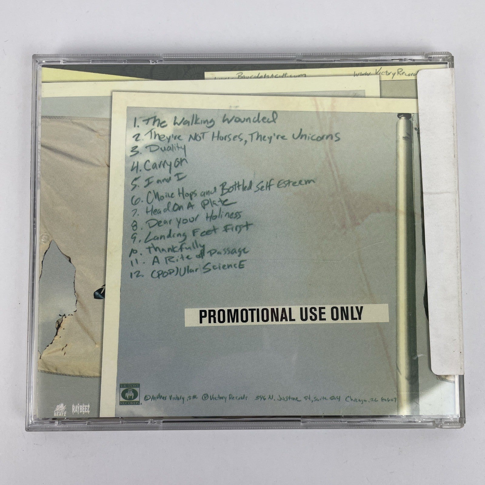 Bayside : Walking Wounded, The - Gold Edition CD/DVD (2008) Promo - MINT DISC #3