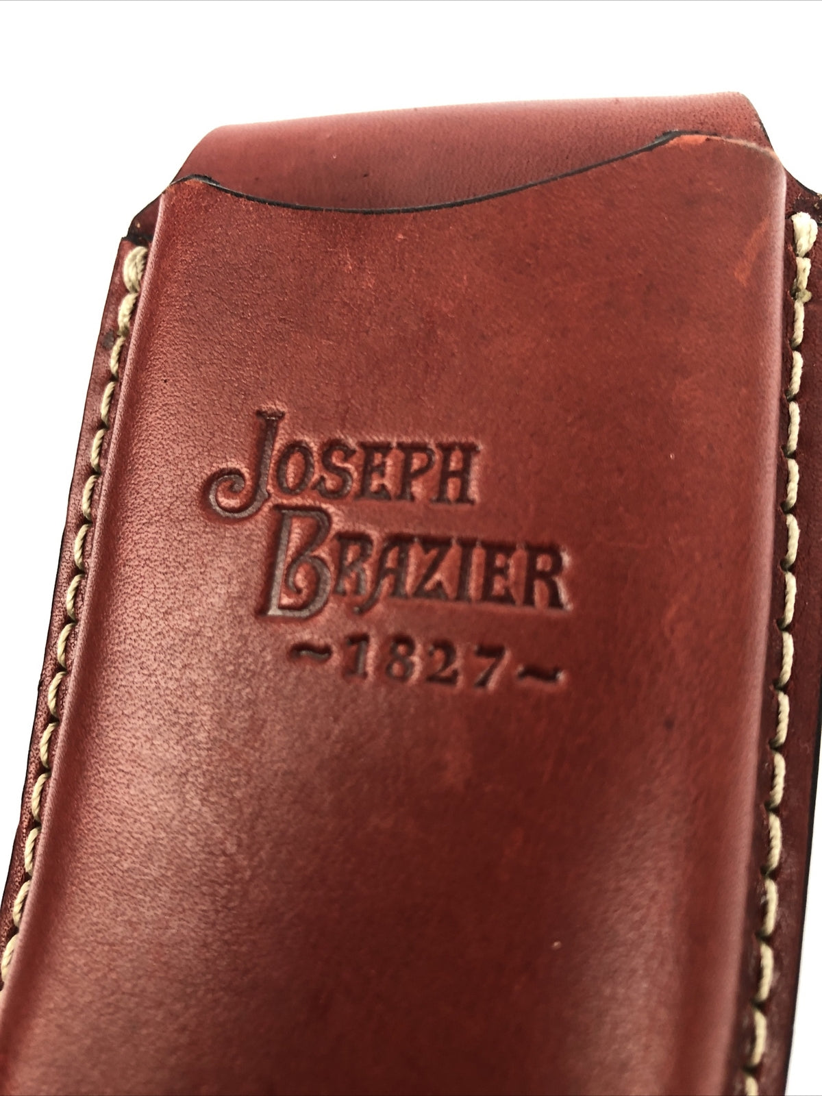 5" Normal Hand Made Pure Leather Sheath For Fixed Blade Knife Joseph Brazier