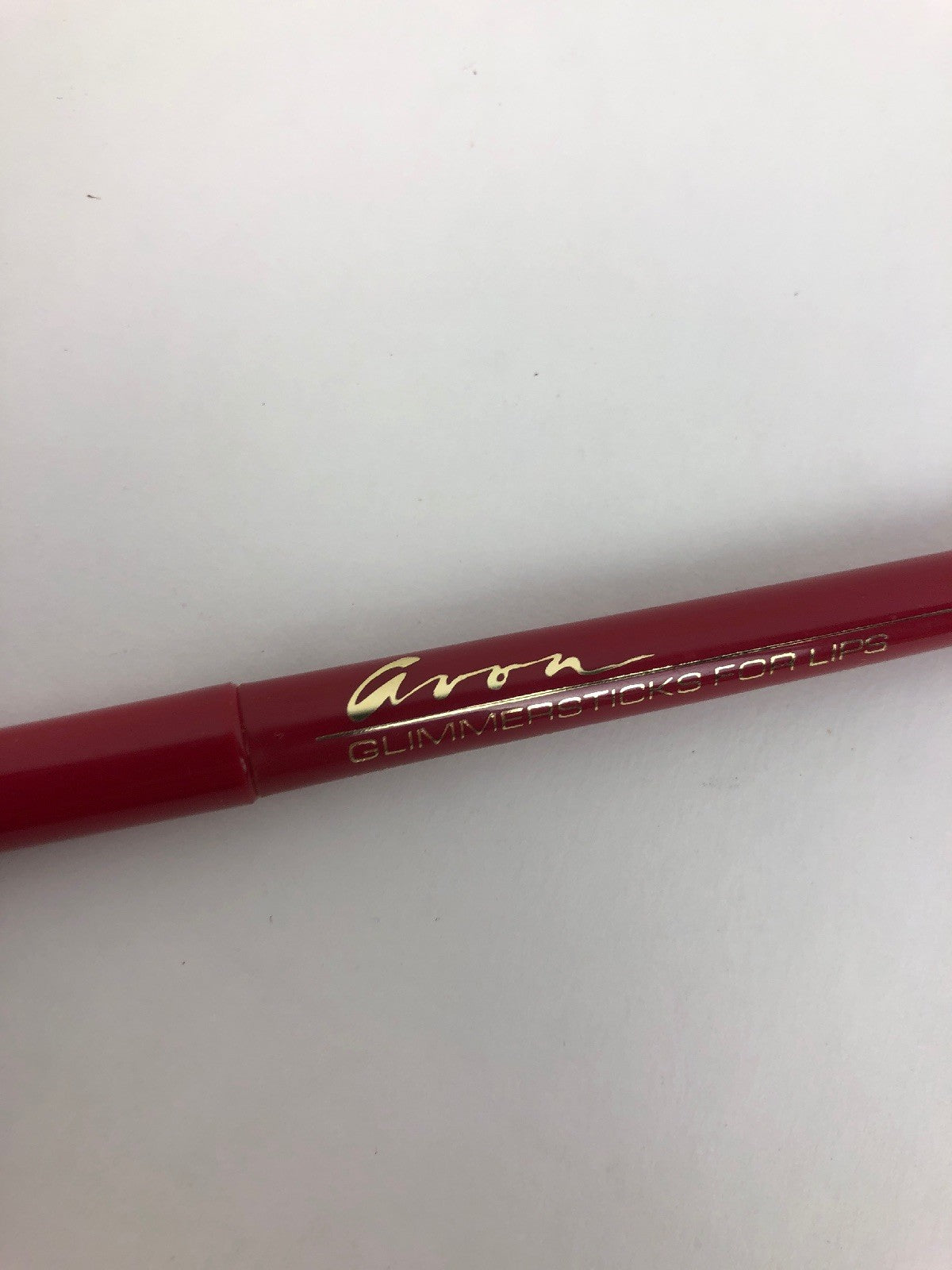 NOS AVON Color Glimmerstick For Lips * REALLY RED * Fast Free Shipping
