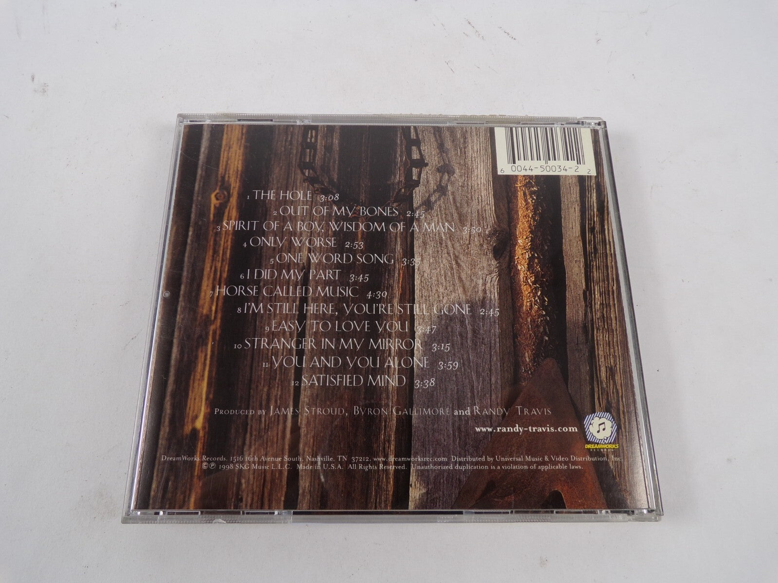 Randy Travis You And You AloneOut Of My Bones Horse Called Music CD#39