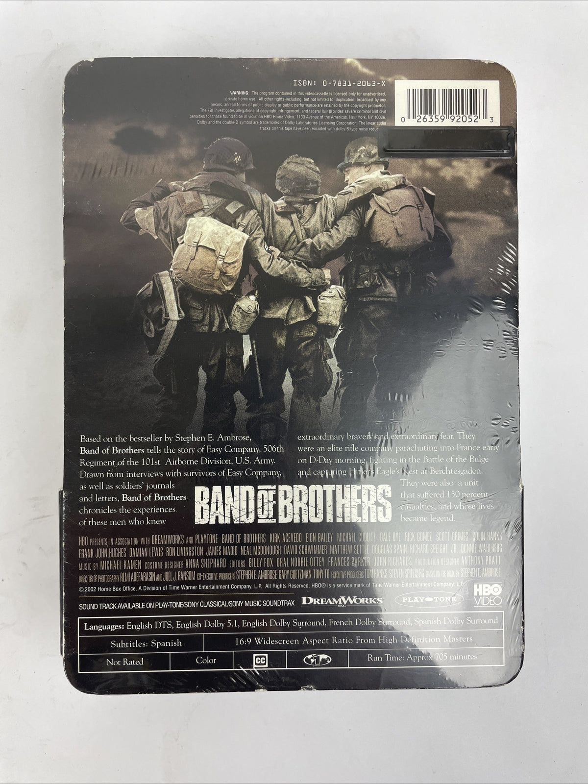 Band of Brothers HBO Complete 6 DVD Metal Tin Box Set WWII Hanks Spielberg