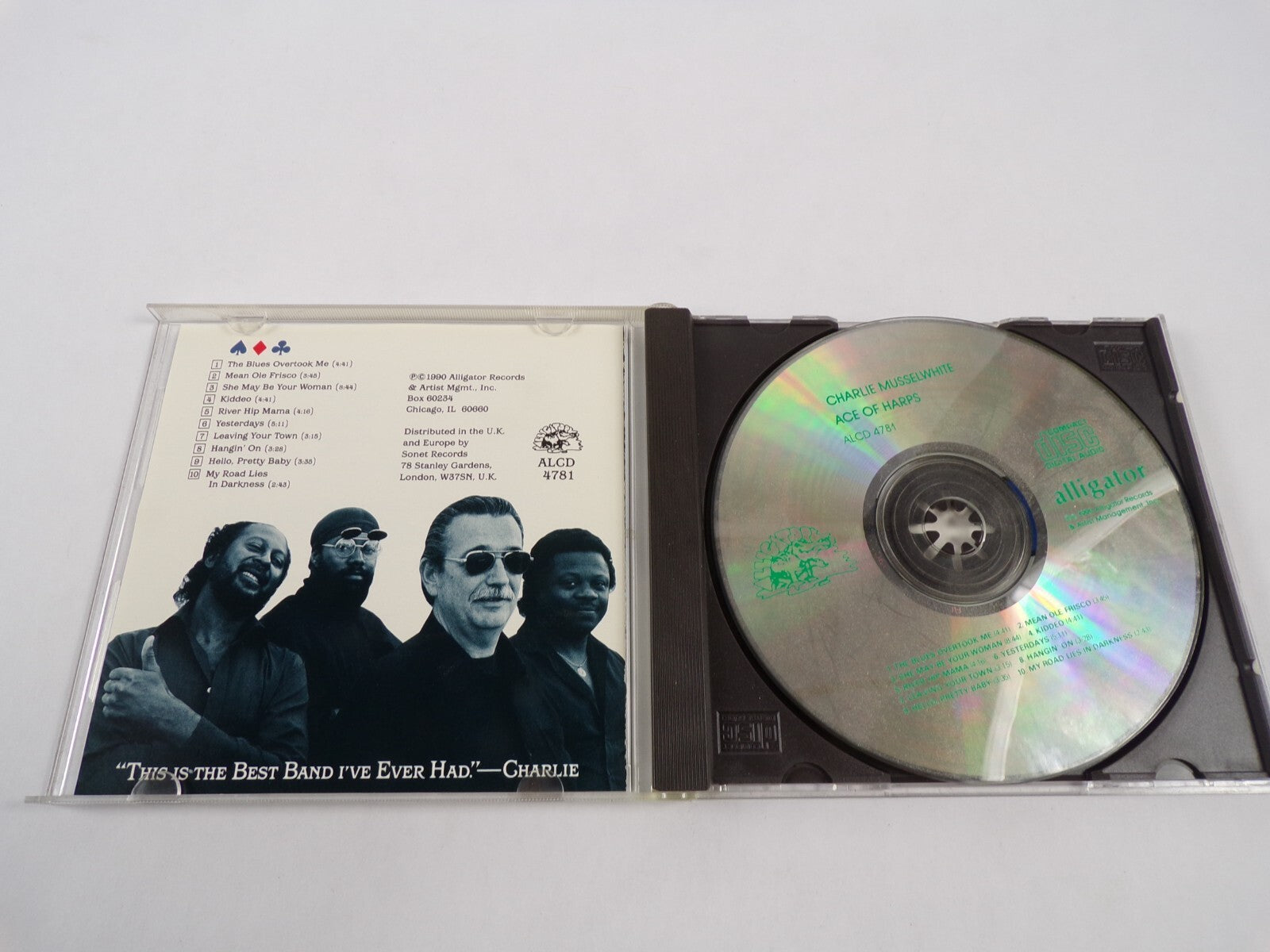 Charlie Mussel White Ace Harps The Blues Overtook Me Kiddeo Yesyerdays CD#47