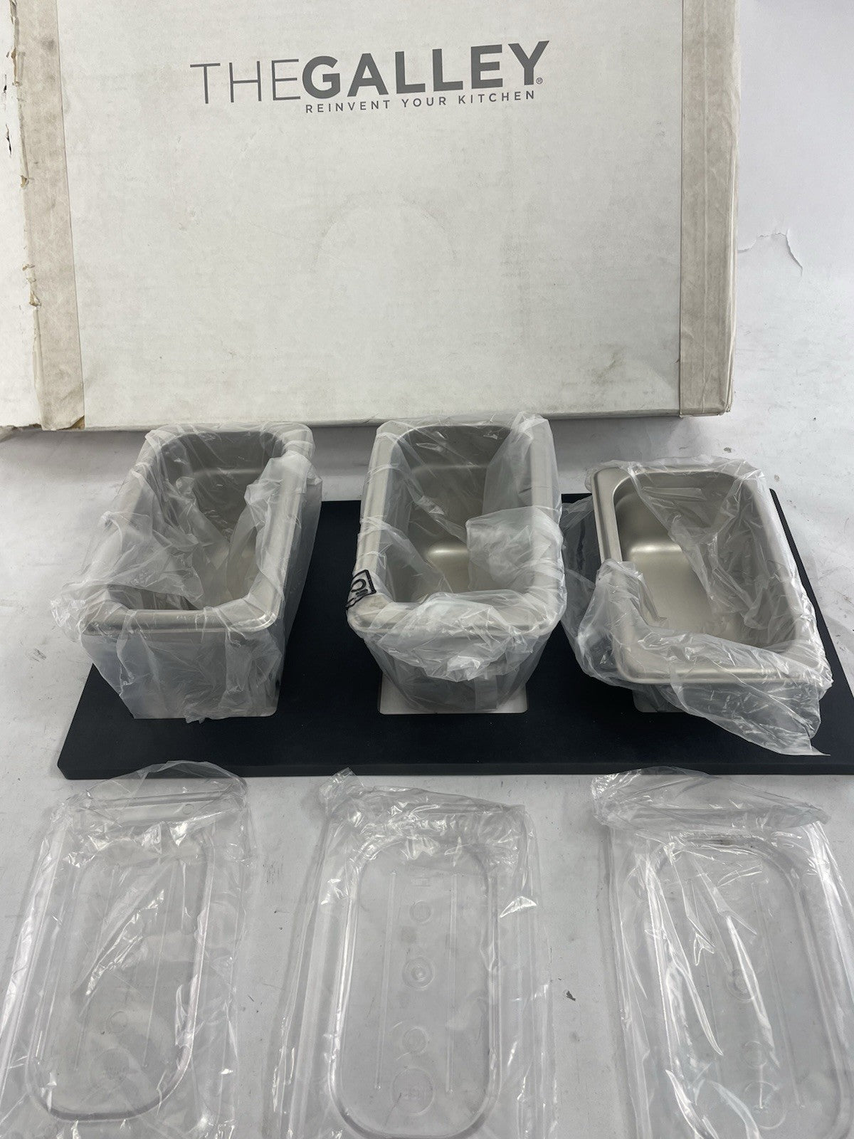 The Galley Kitchen Condiment Serving Board Container x 3 units