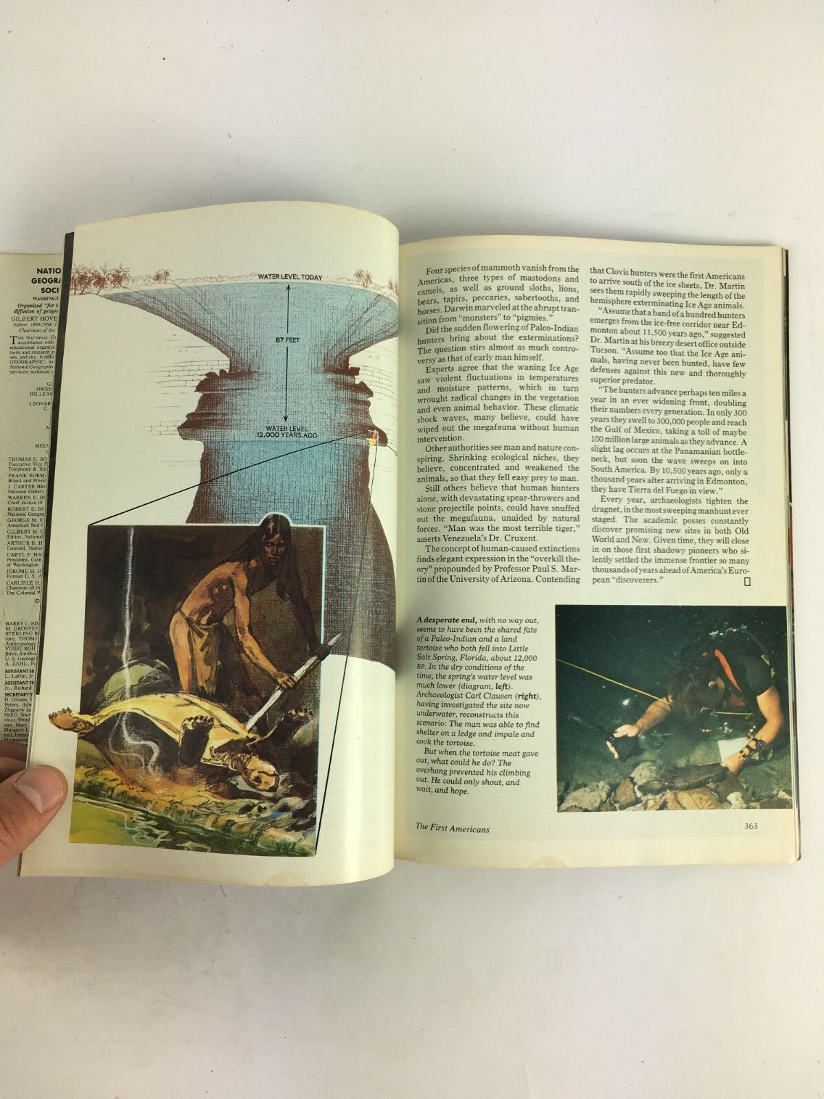 September 1979 National Geographic Magazine Search for the First Americans