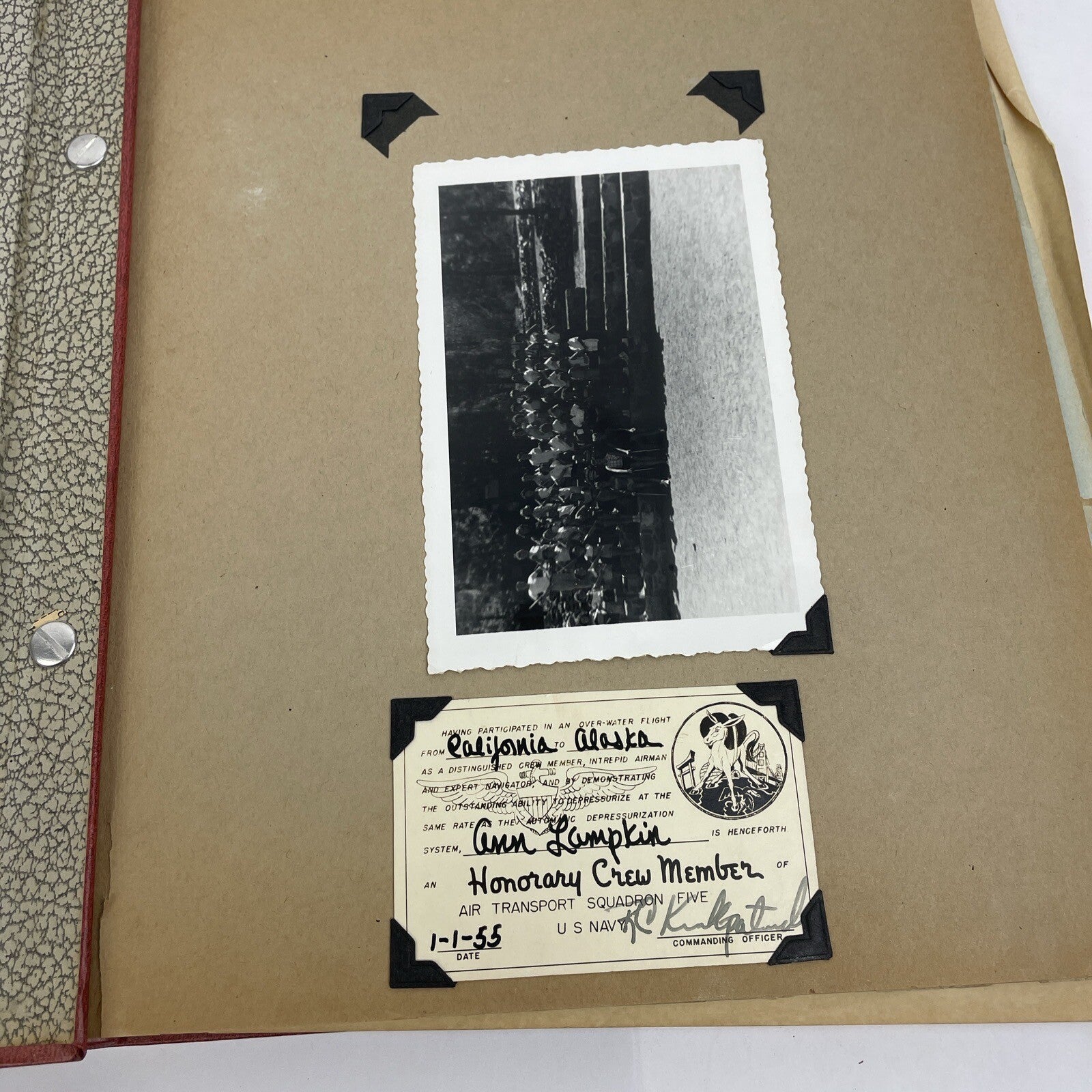 U.S.O. 1954/55 Scrapbook From " Operation Snowball " Alaska U.S.O Christmas Show
