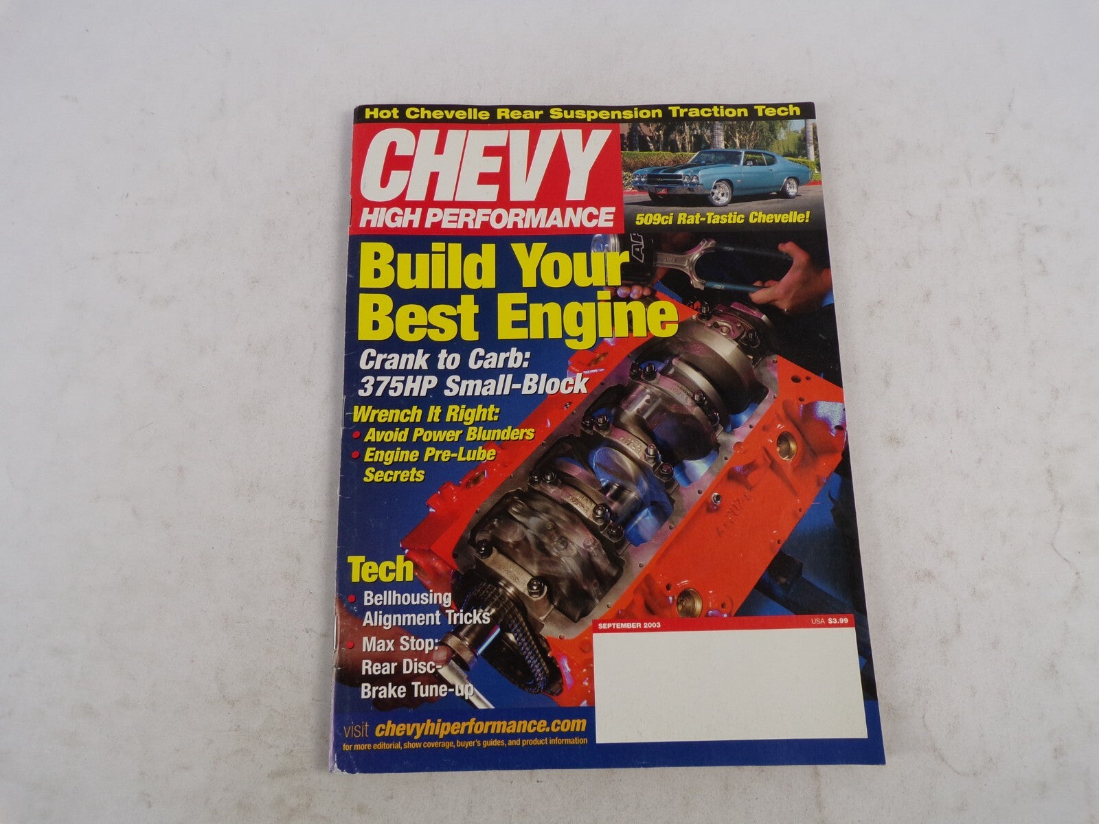 September 2003 Chevy High Performance Build Your Best Engine Hot Chevelle Rear