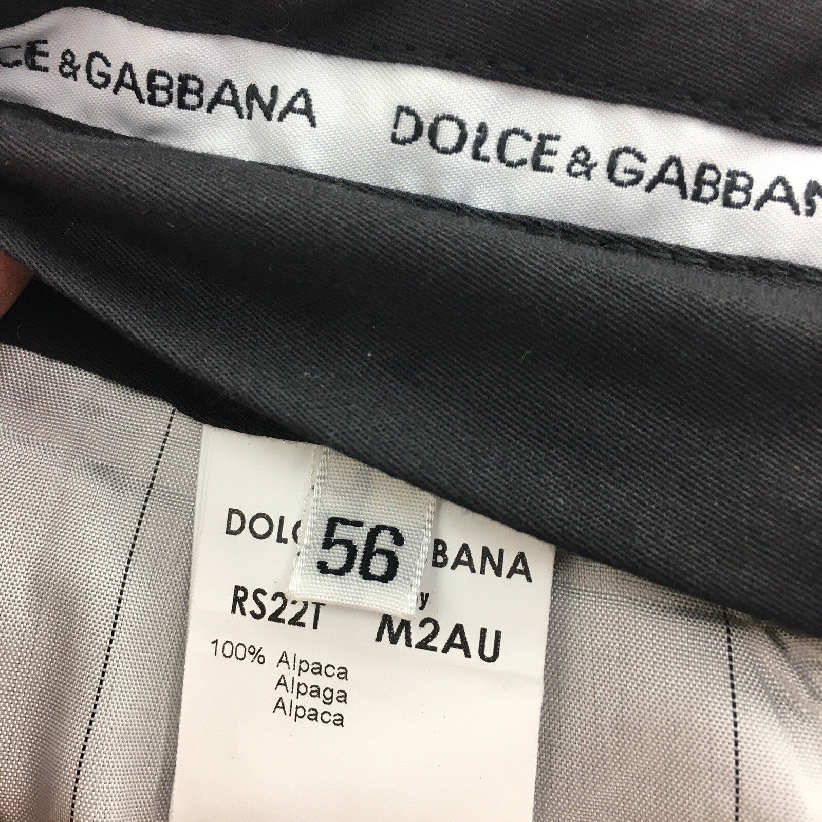 DOLCE & GABBANA - 3 Piece Suit - Alpaca Wool size 44 US 53 IT XL