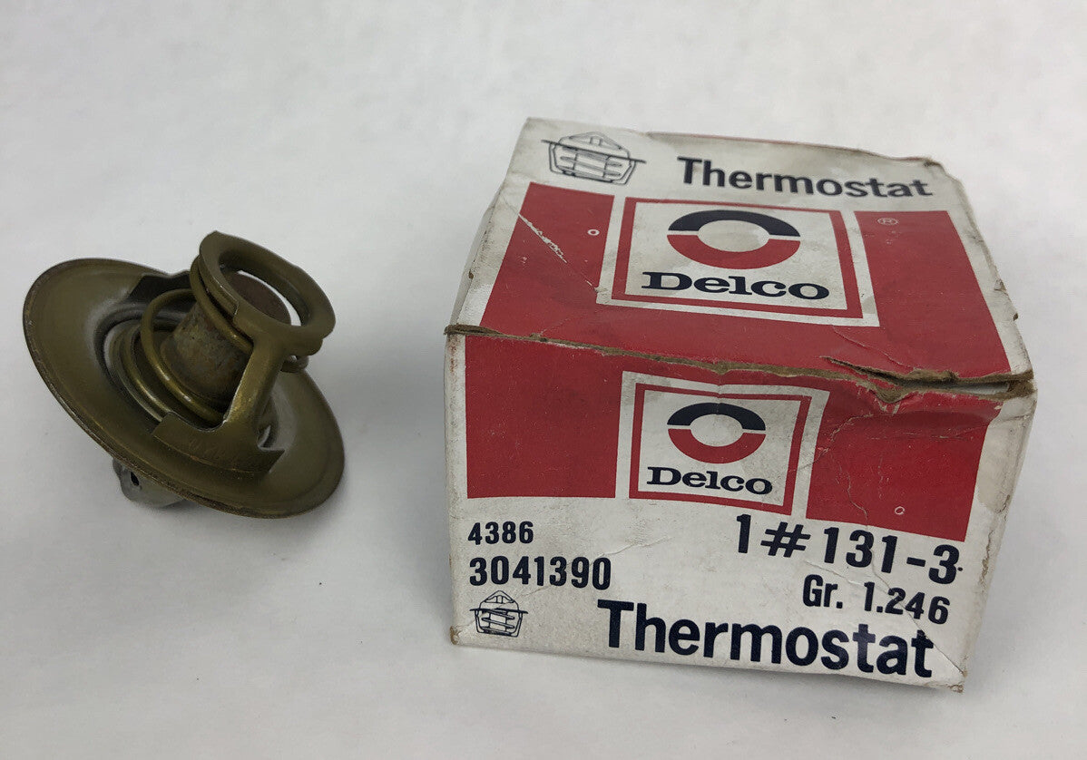 AC Delco 131-3 thermostat 3041390 NOS genuine OEM engine cooling thermostat new in box