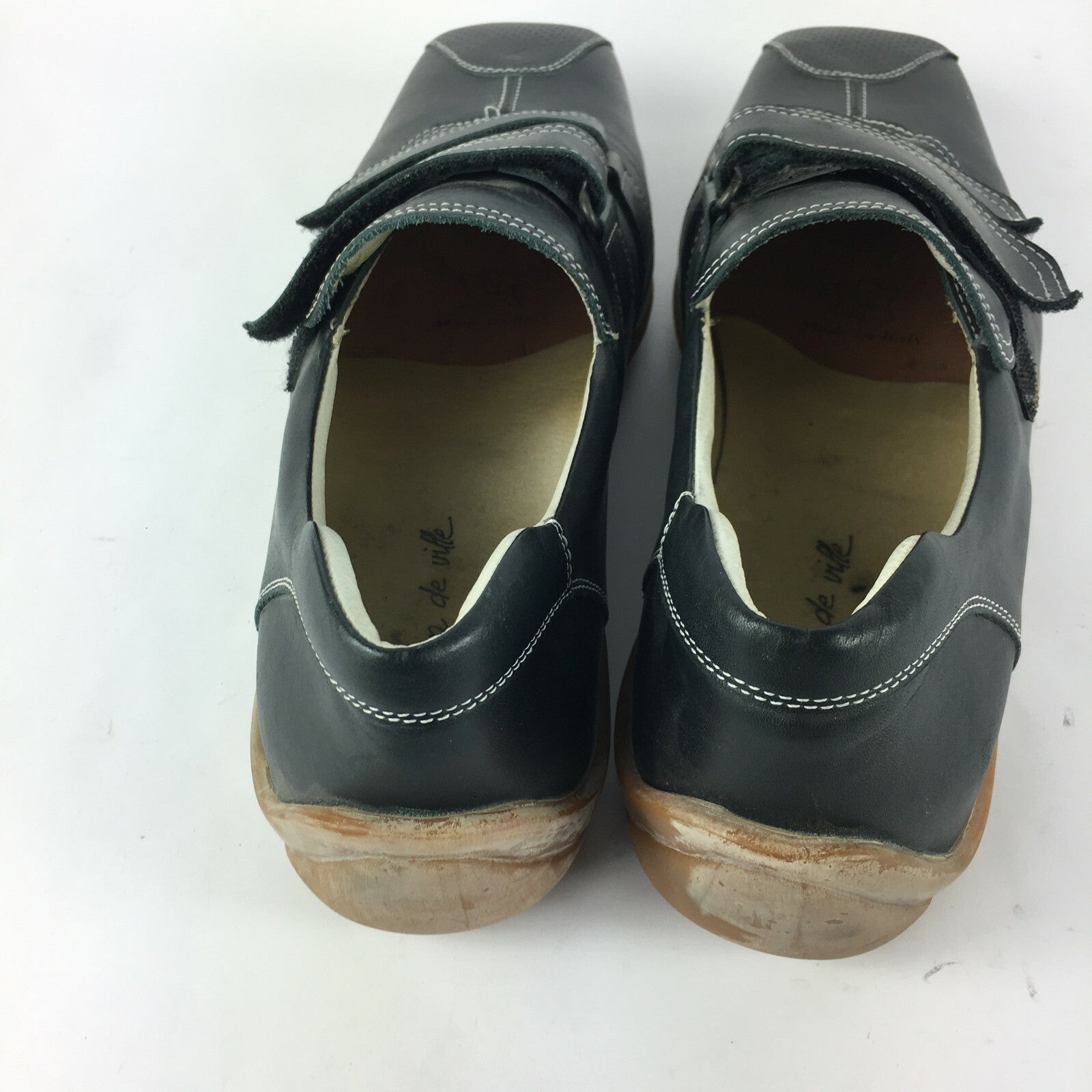 Genuine Bryan de ville Stylish Slip-Ons Style Navy Blue Shoes for Men Size 44