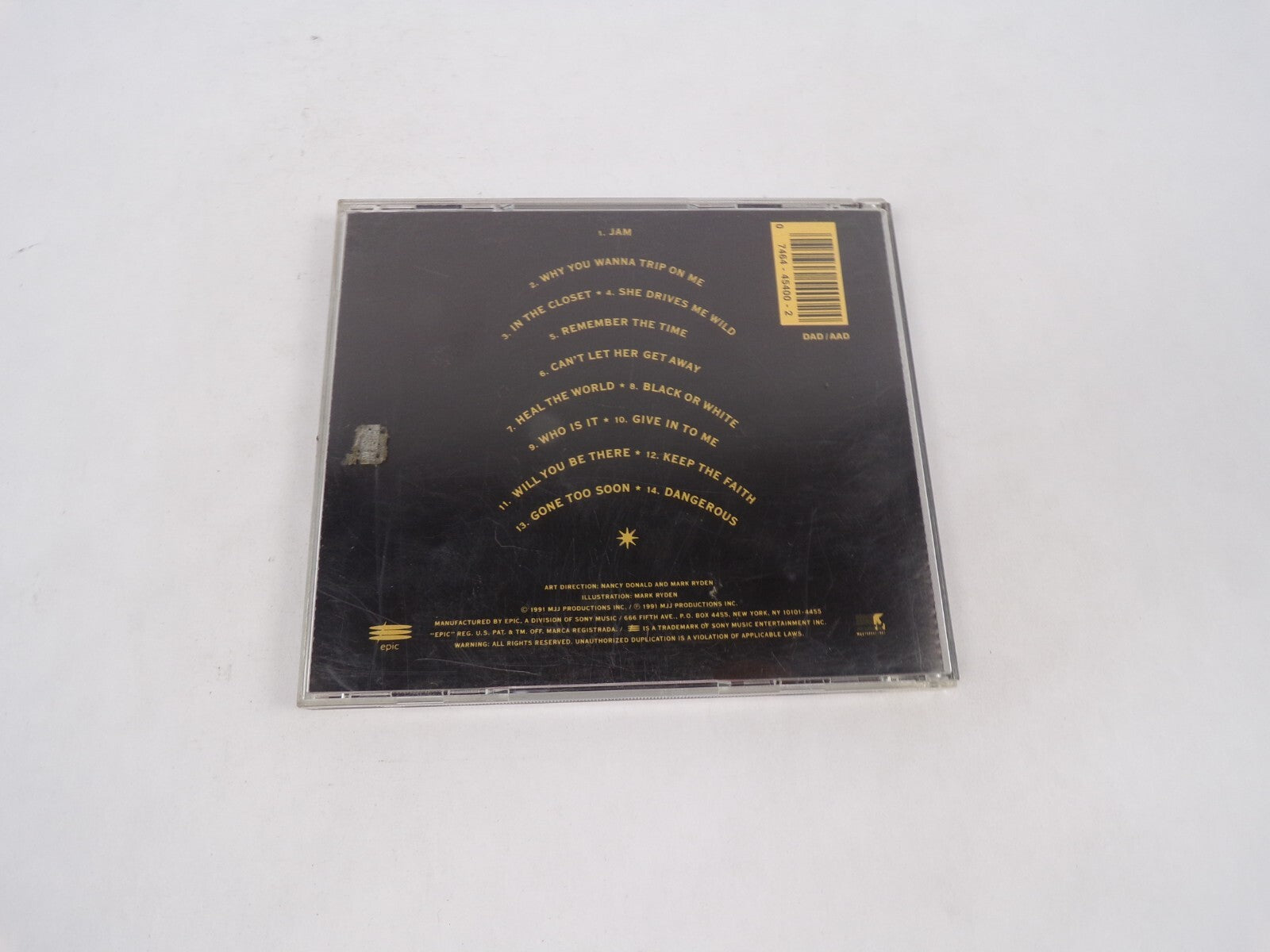 Michael Jackson Dangerous Jam Why You Wanna Trip On Me In The Closet She CD#70